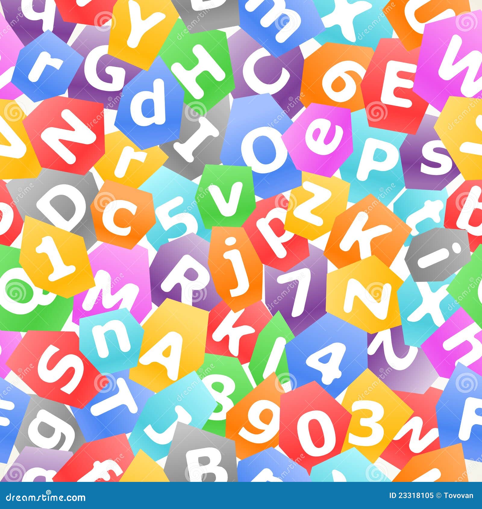 Letras coloridas ilustração do vetor. Ilustração de latin - 23318105