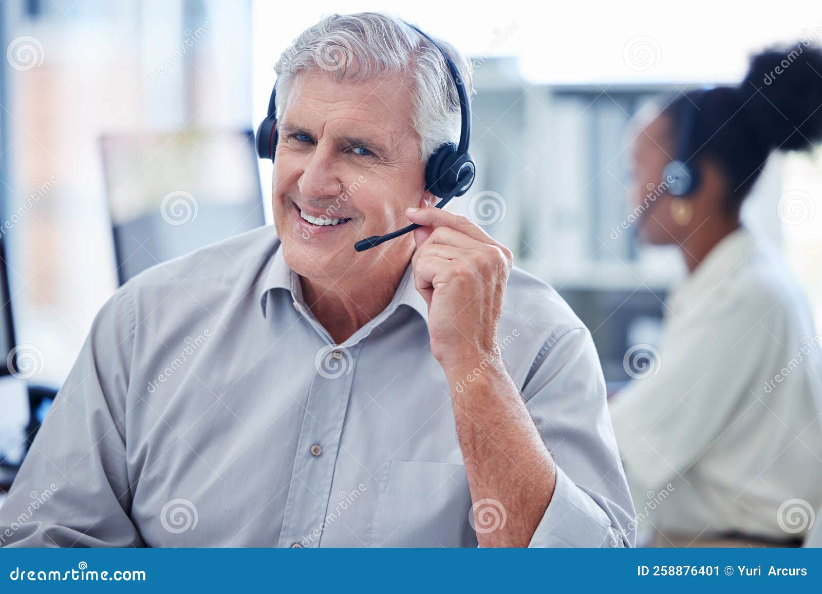 Lets Get the Sales Conversation Going. Portrait of a Mature Call Centre