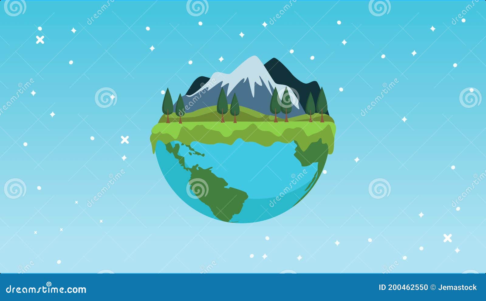 Lets Save the World Animation with Earth Planet Landscape Stock Footage -  Video of graphic, natural: 200462550
