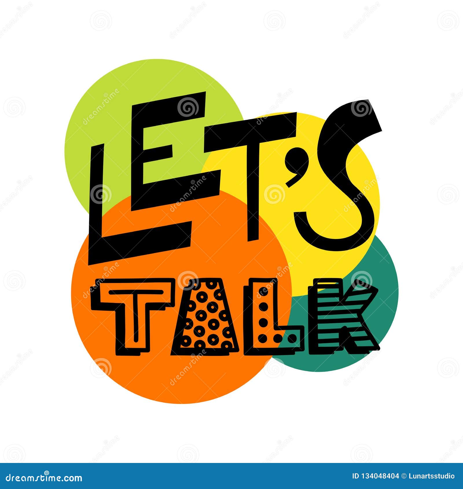 Lets Talk Text Hand Draw Doodle Lettering Vector Stock Lets Talk Text Hand Draw Doodle Lettering Vector Stock