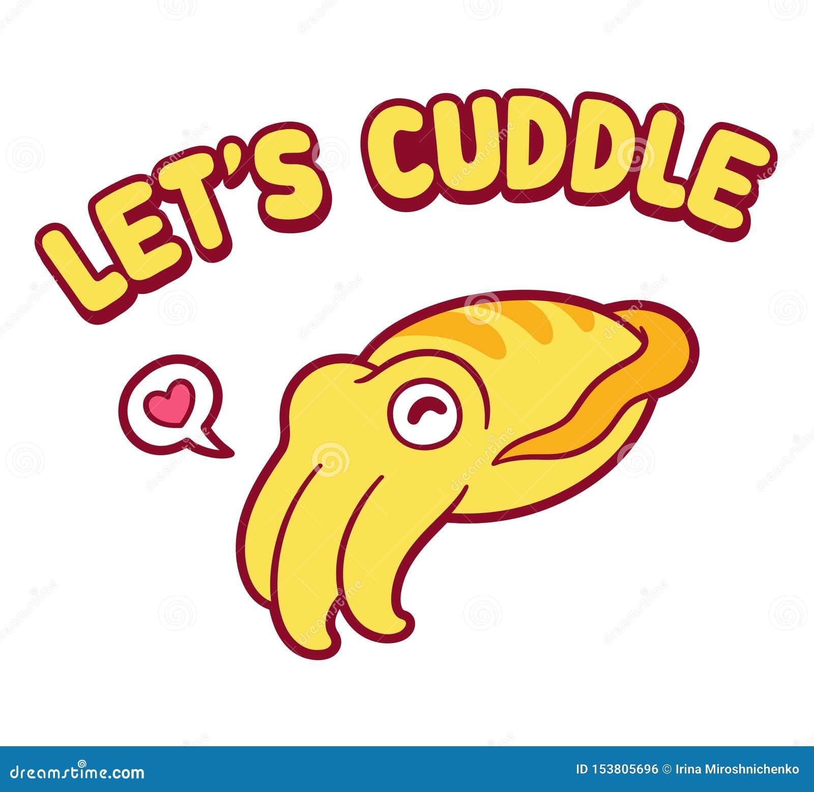 lett`s cuddle cartoon cuttlefish