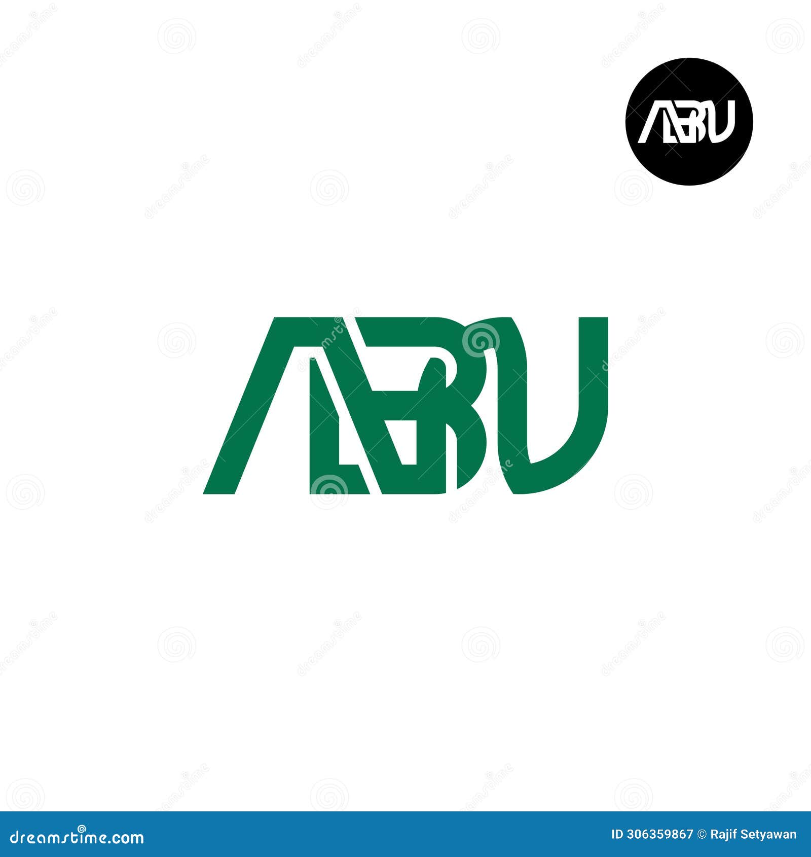letter abn monogram logo 