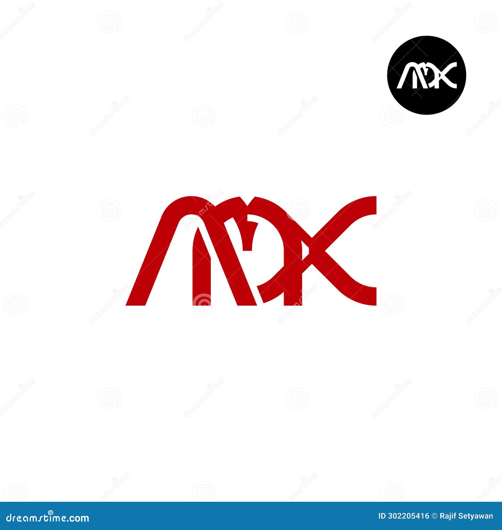 letter amx monogram logo 