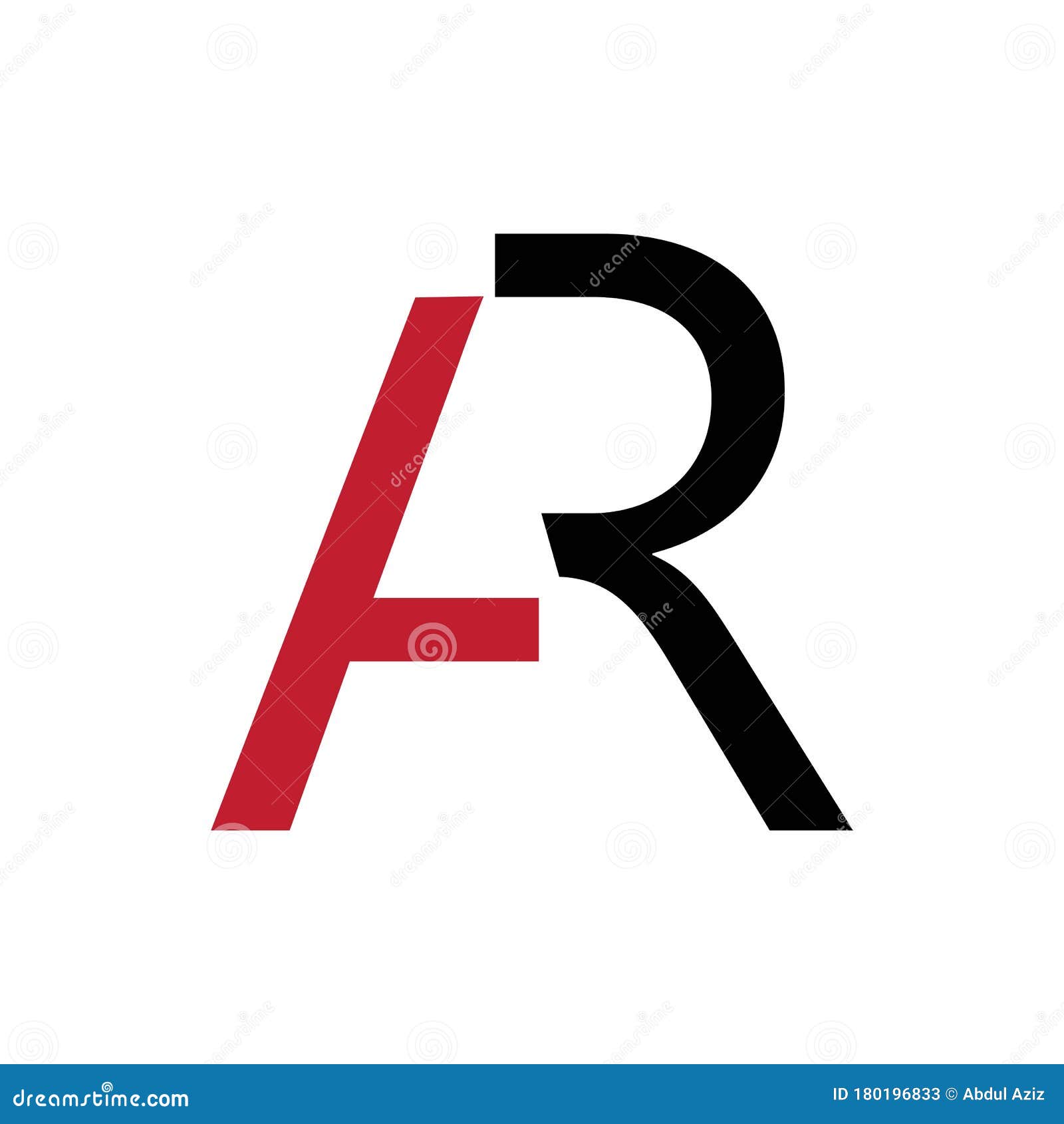 Letter ar logo vector stock vector. Illustration of font 180196833