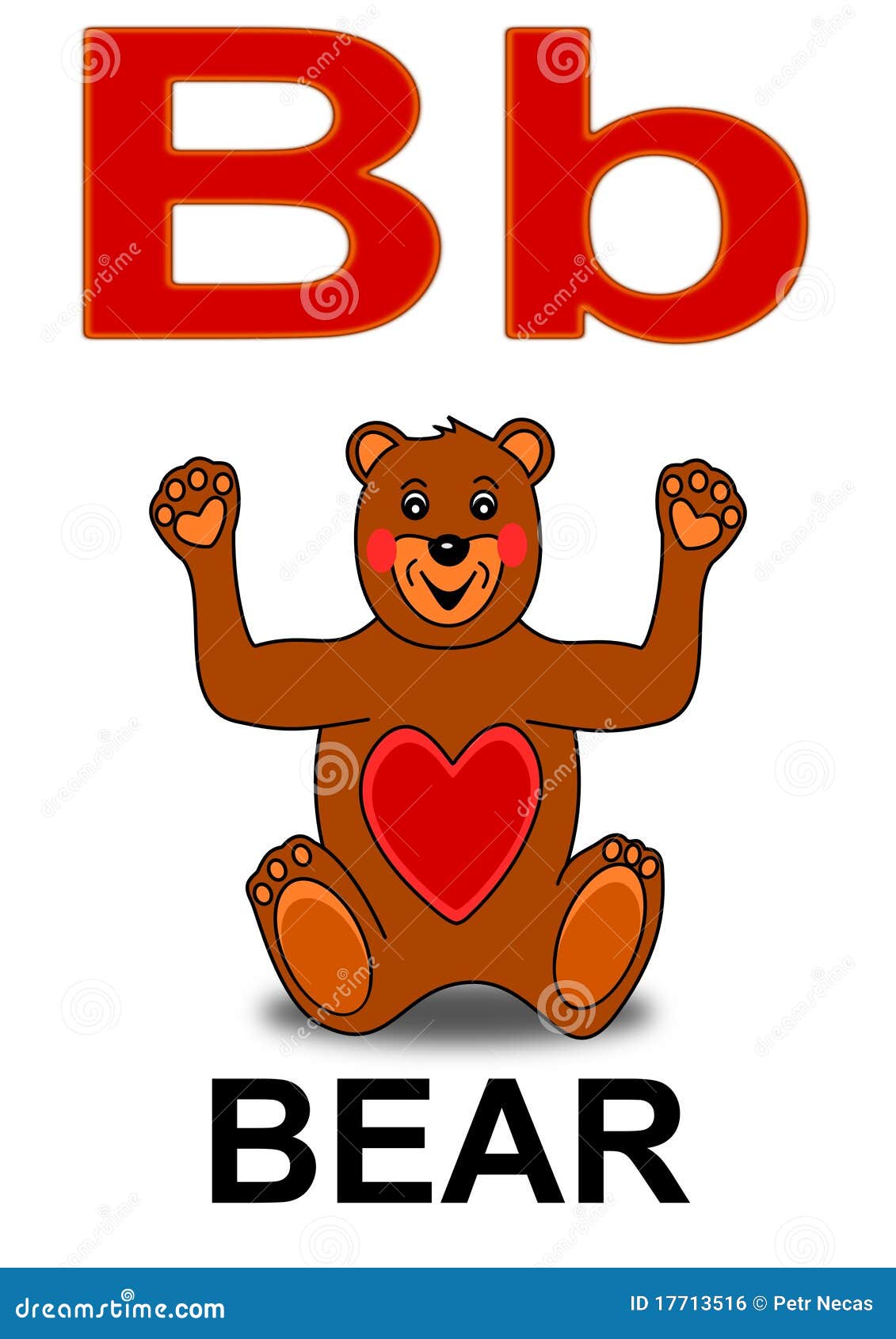 Letter B bear stock vector. Illustration of icon, sweet 17713516