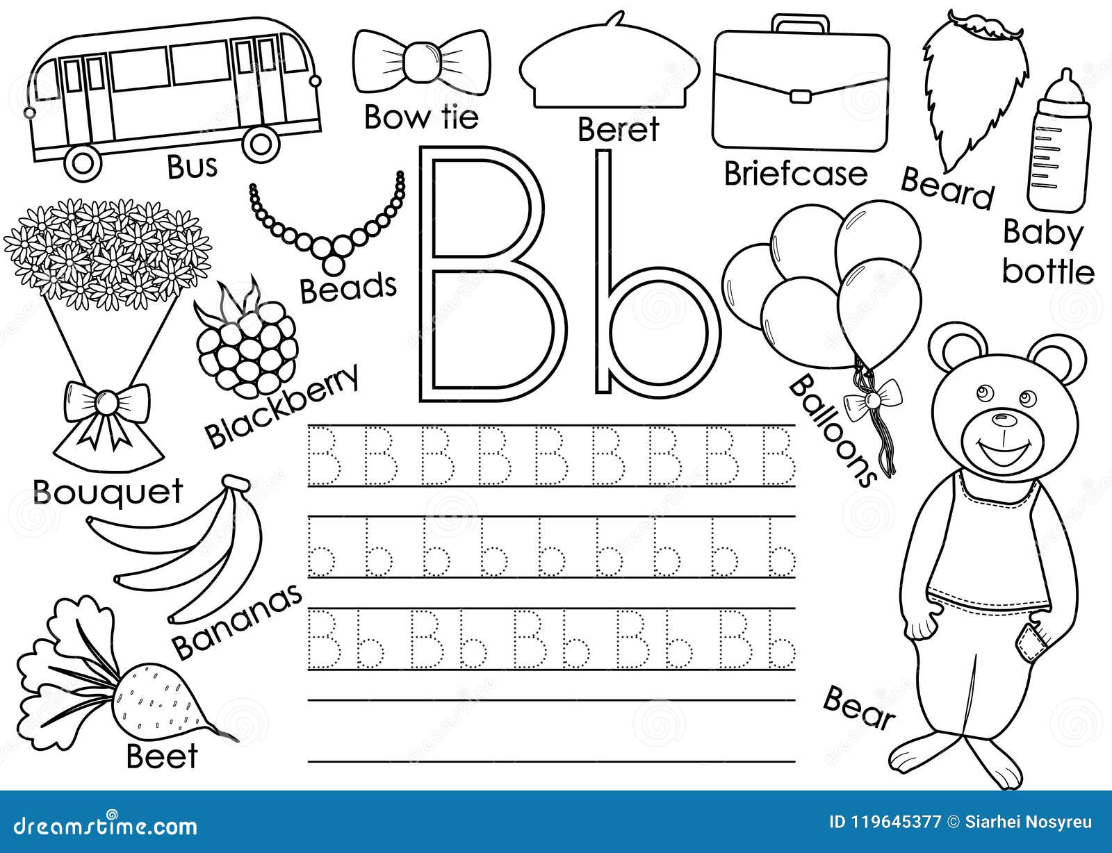 Letter B Words for Kindergarten & Preschool Kids - EnglishBix