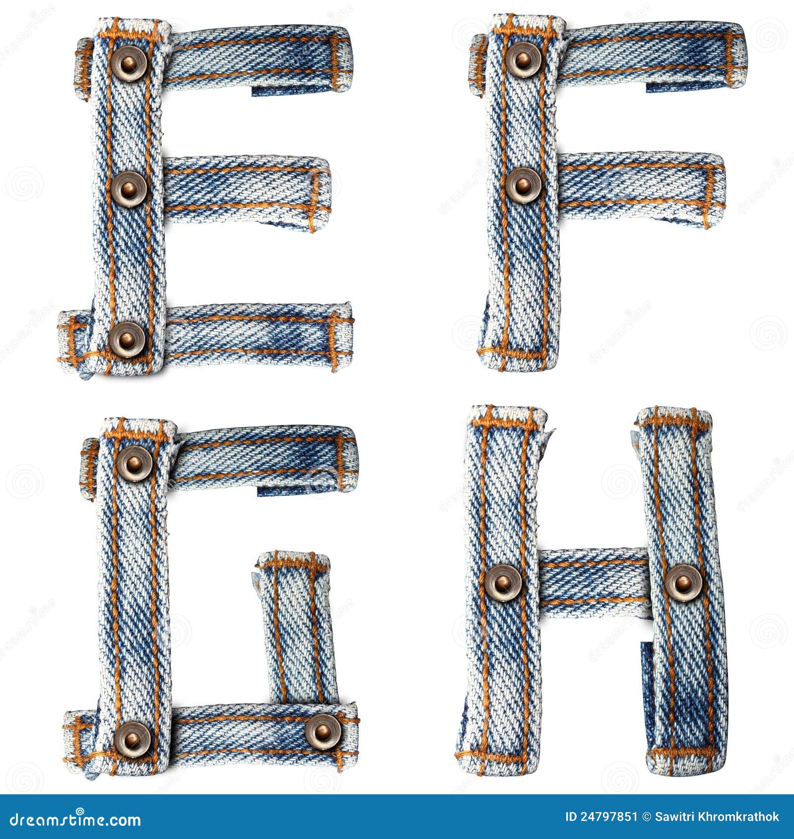 Letter of Blue Jeans Alphabet Stock Illustration Illustration of