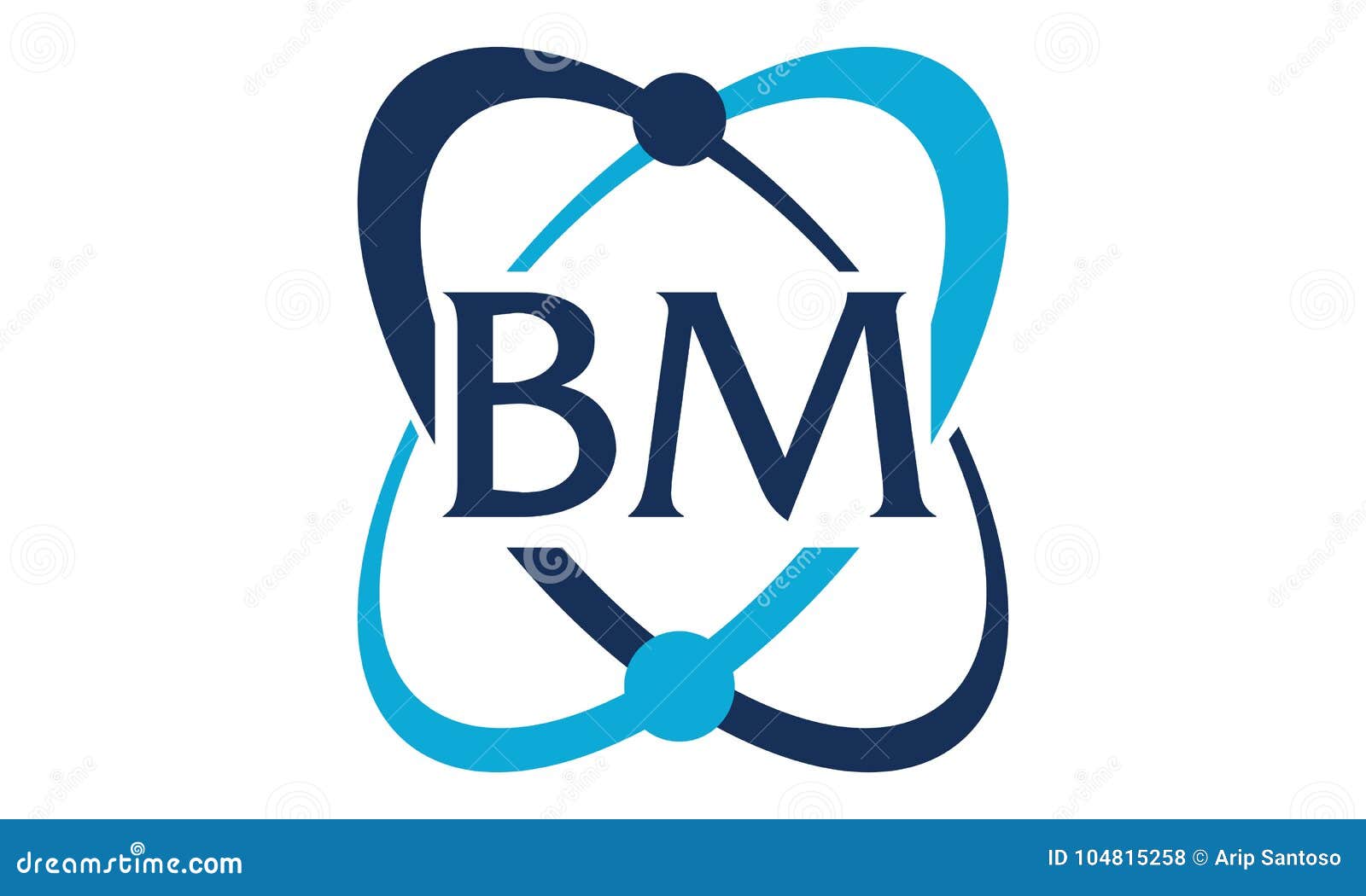 Letter BM Technology stock vector. Illustration of abbreviation 104815258