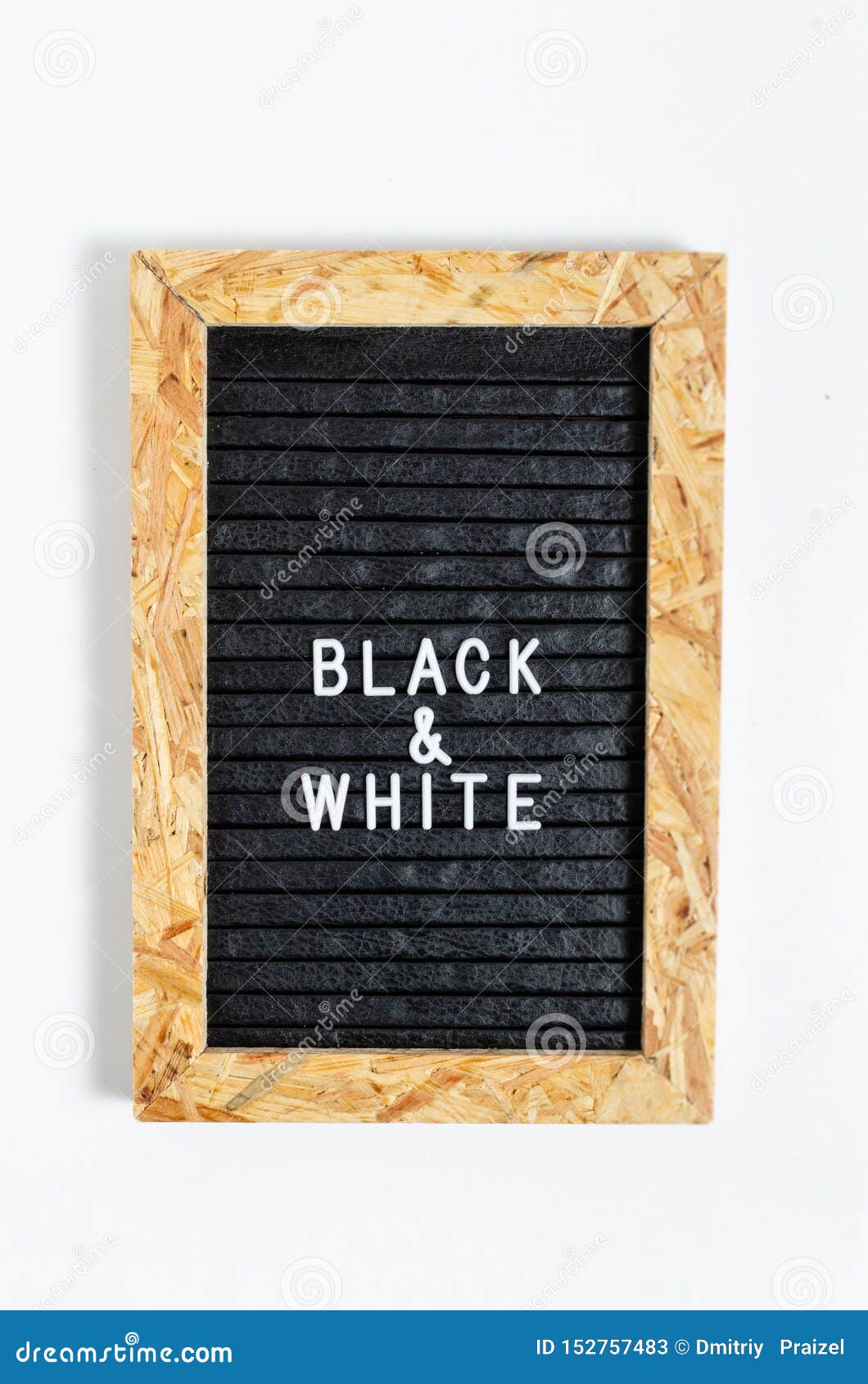 Letter Board with White Inscription Black and White Stock Image Image