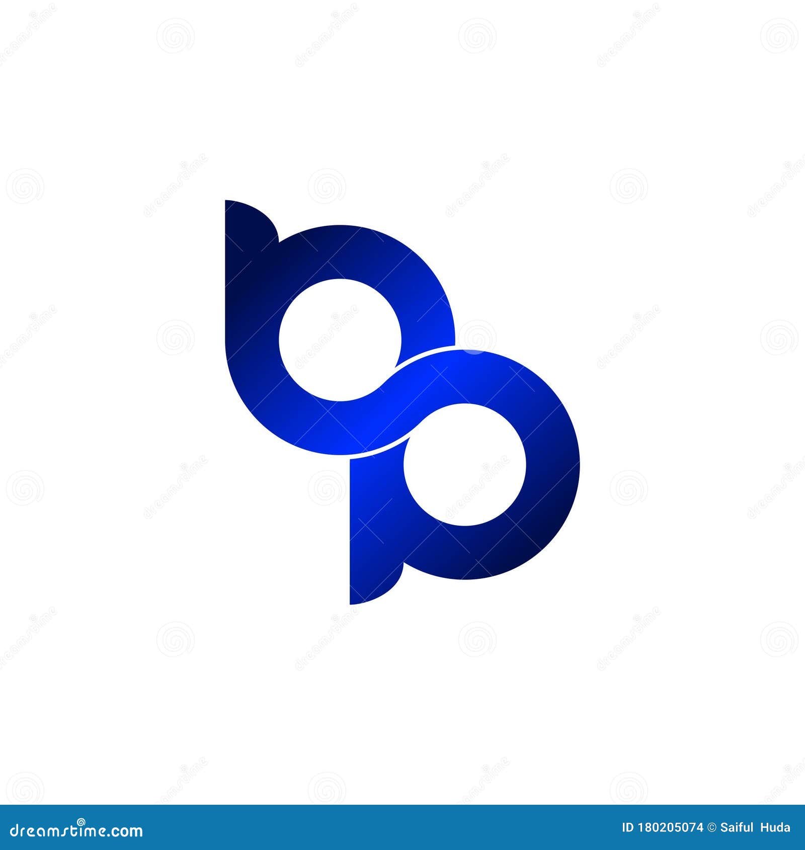 Letter BP Logo or Icon Design Vector Image Template - MasterBundles