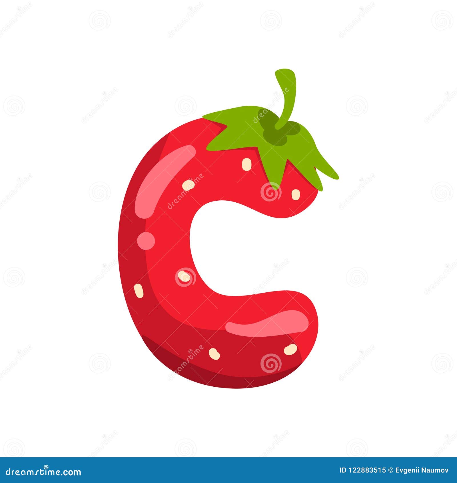 Letter h of english alphabet made from ripe fresh Vector Image