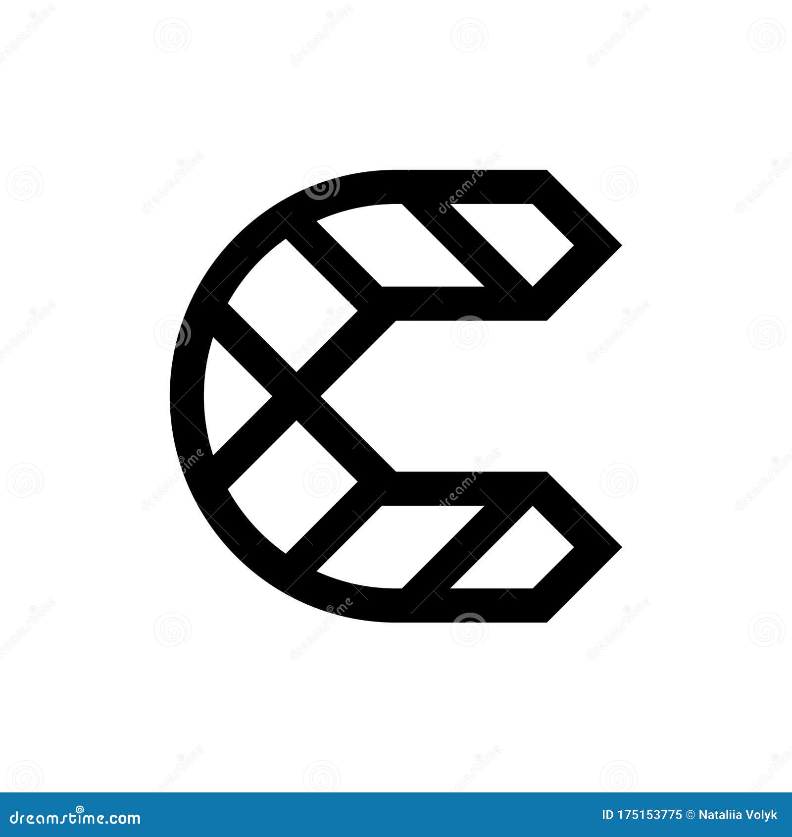 Letter C logo stock vector. Illustration of sign, letter 175153775