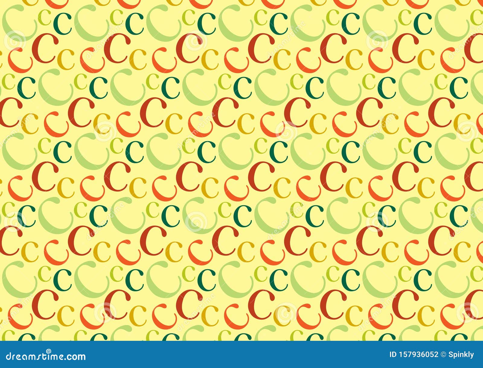 Letter c pattern in different colored shades pattern stock photo 