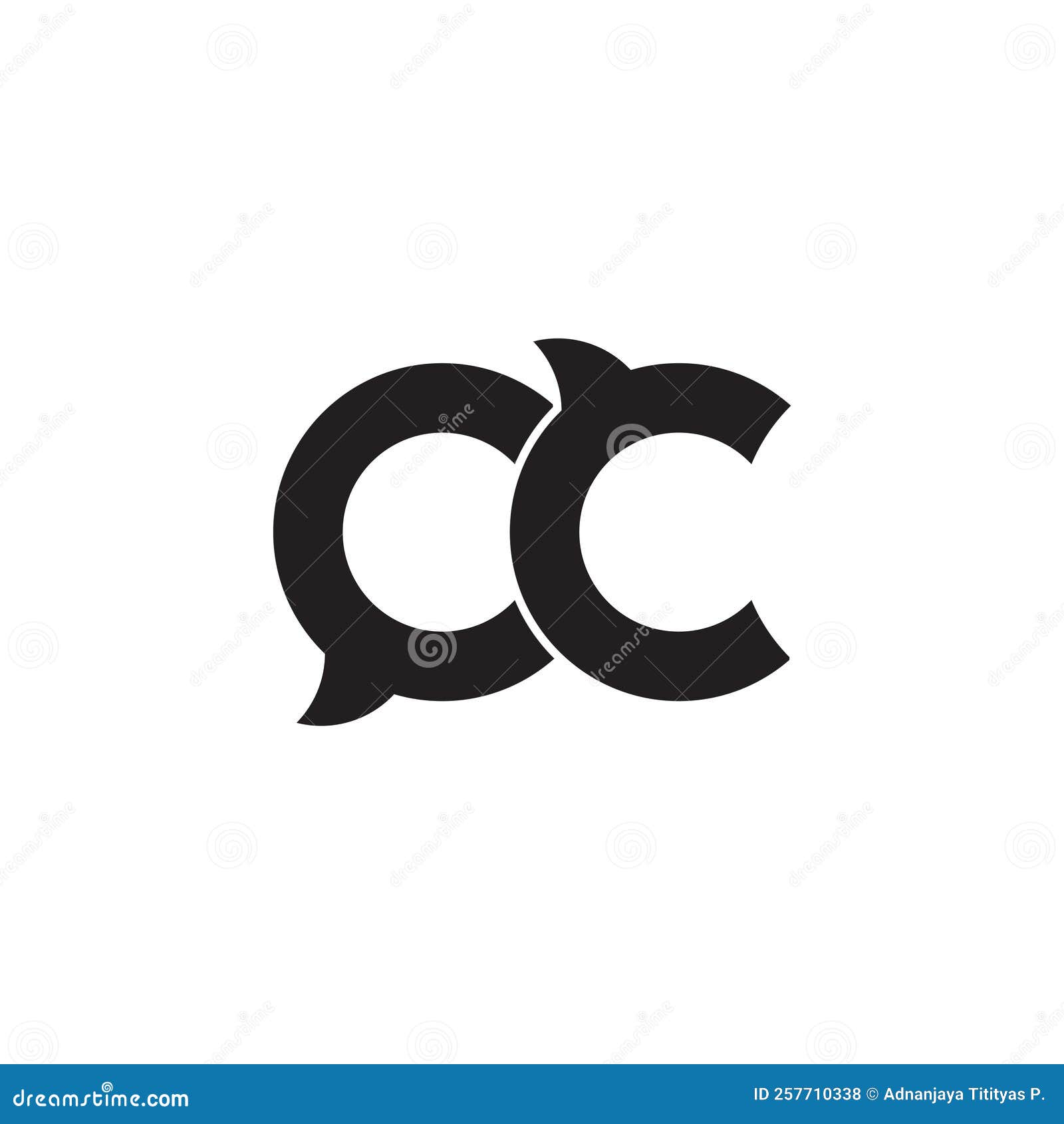 Letter Cc Talk Bubble Design Logo Vector Stock Vector Illustration of