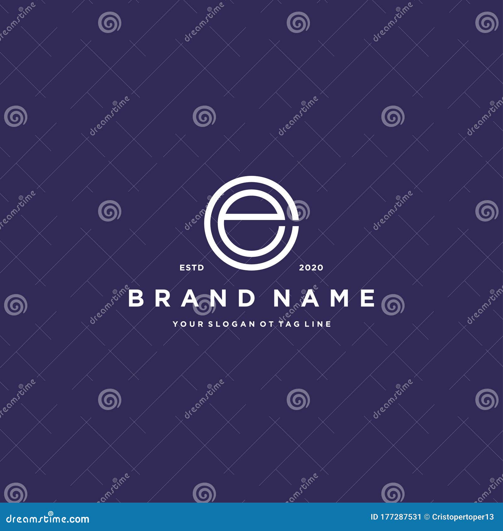 Letter CE Logo Design Vector Stock Vector - Illustration of font