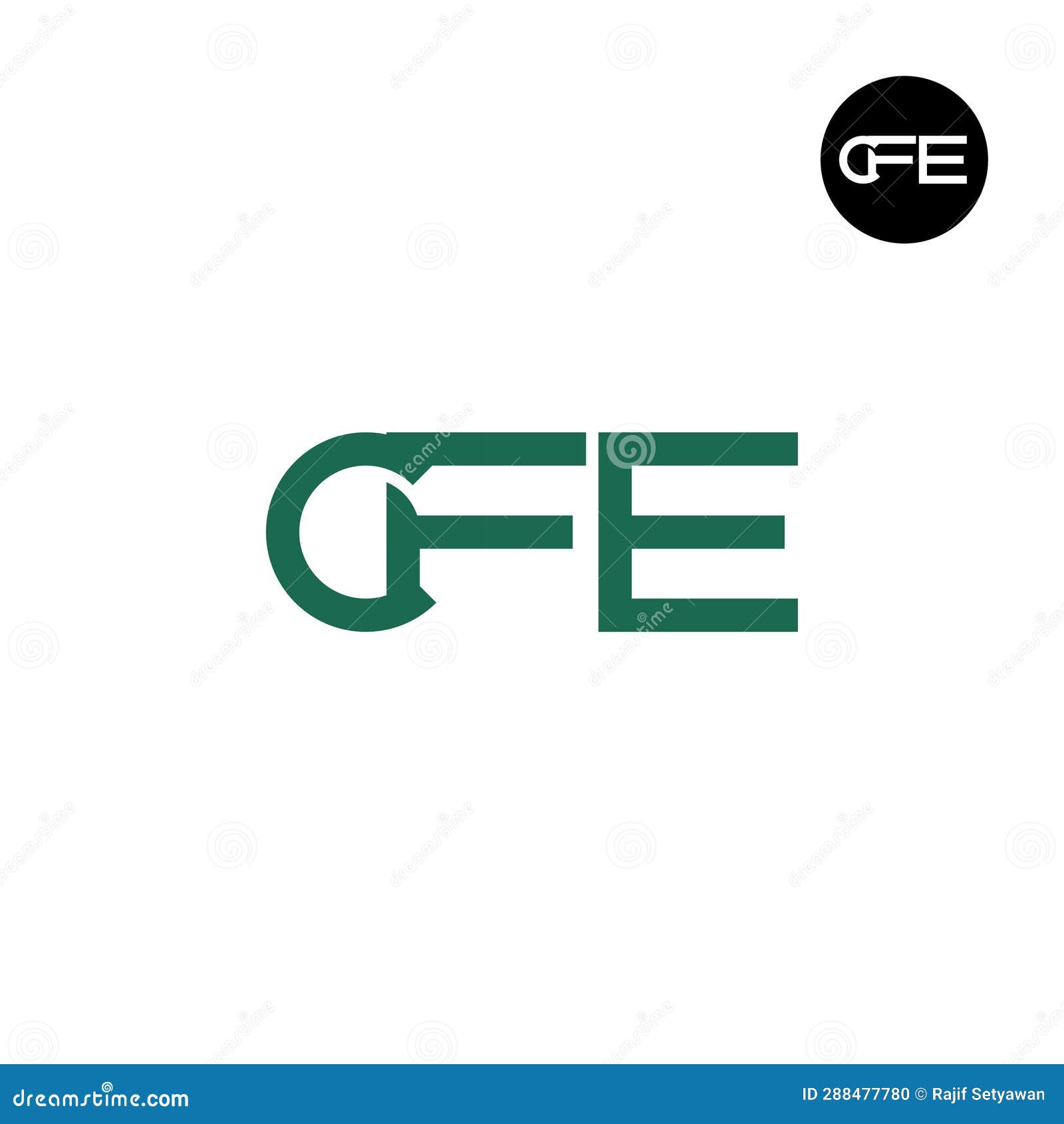 letter cfe monogram logo 