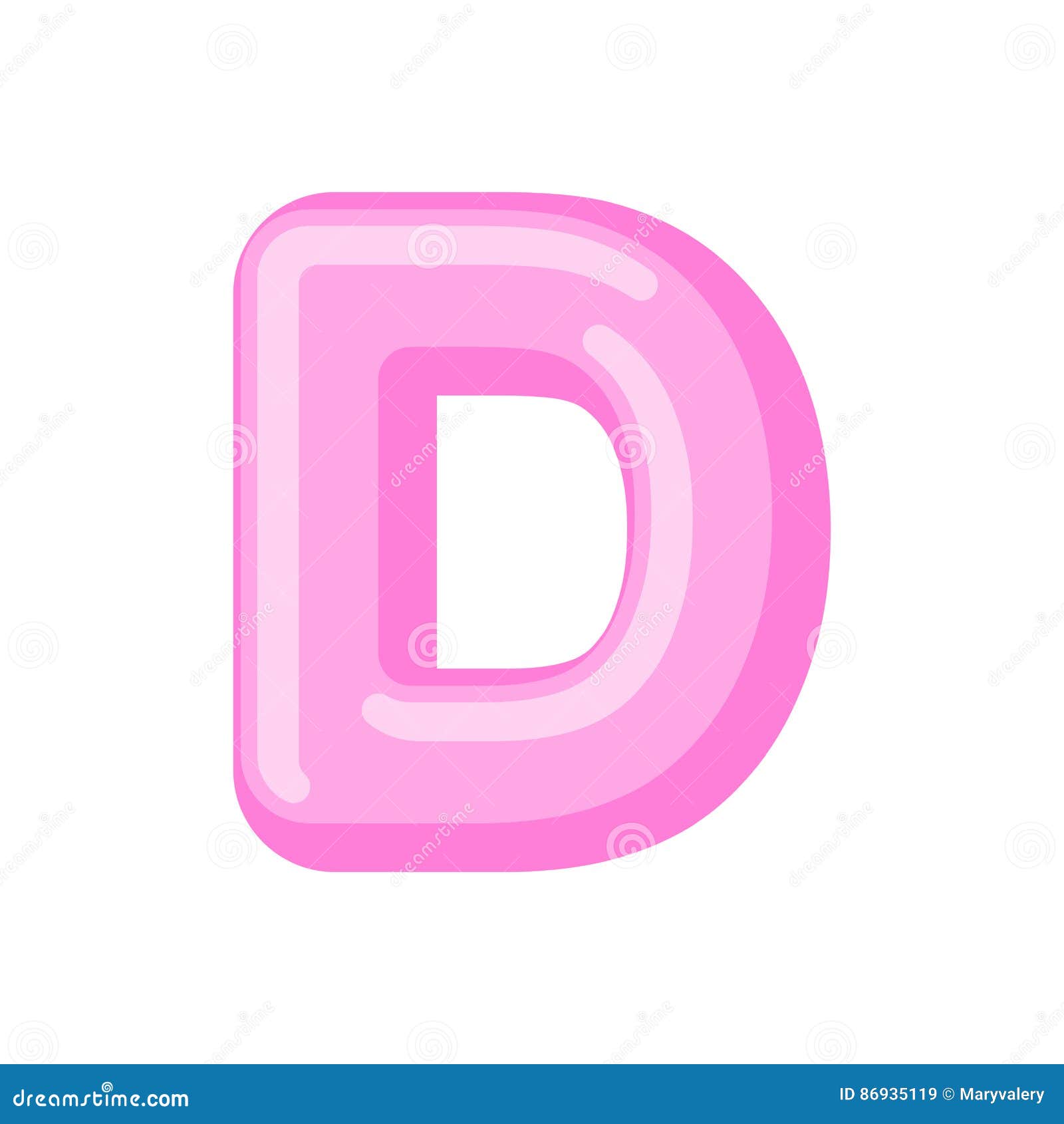 Letter D Candy Font. Caramel Alphabet. Lollipop Lettering Stock Vector ...