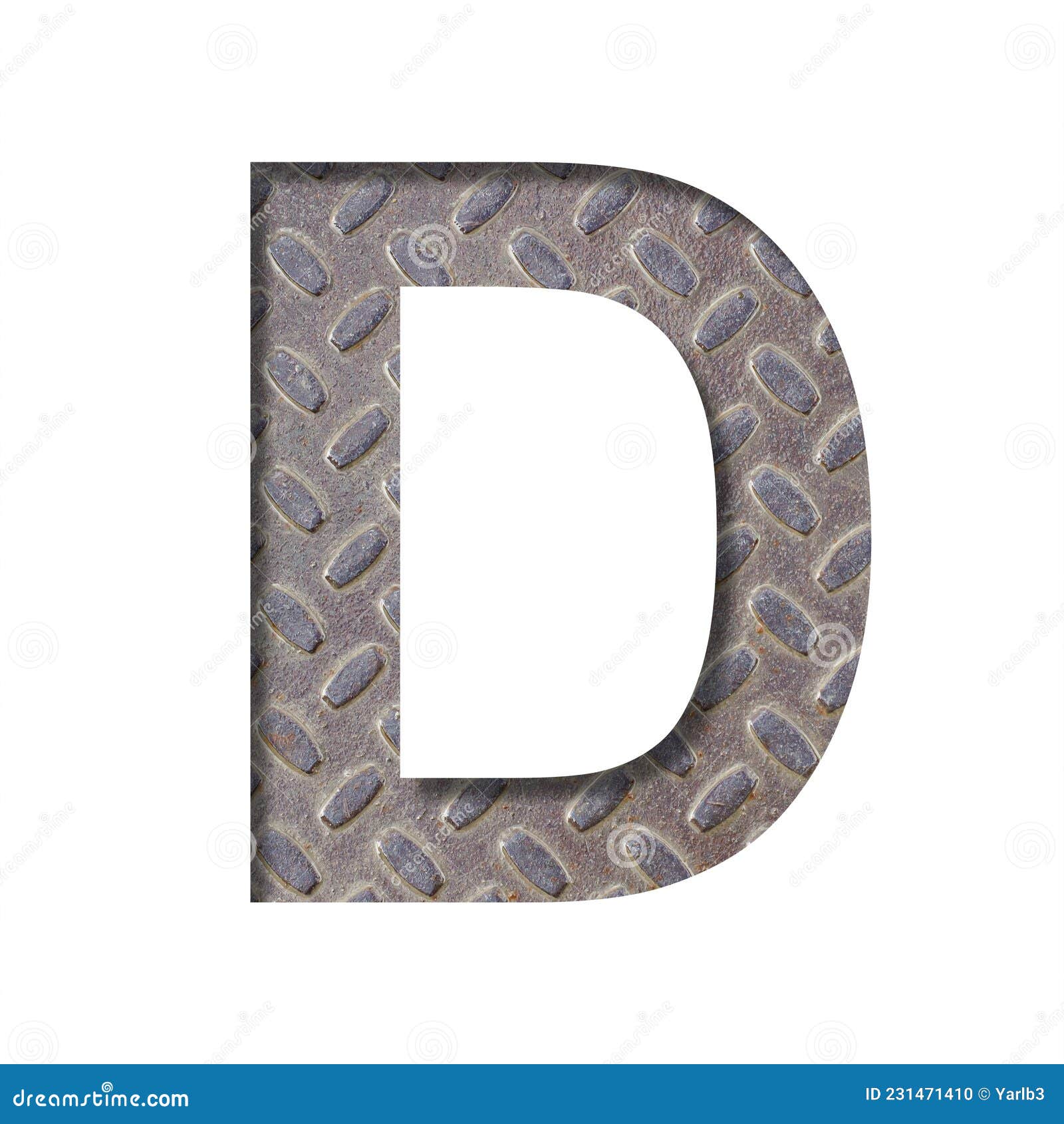 The Letter D is Cut from White Paper Against the Background of an ...