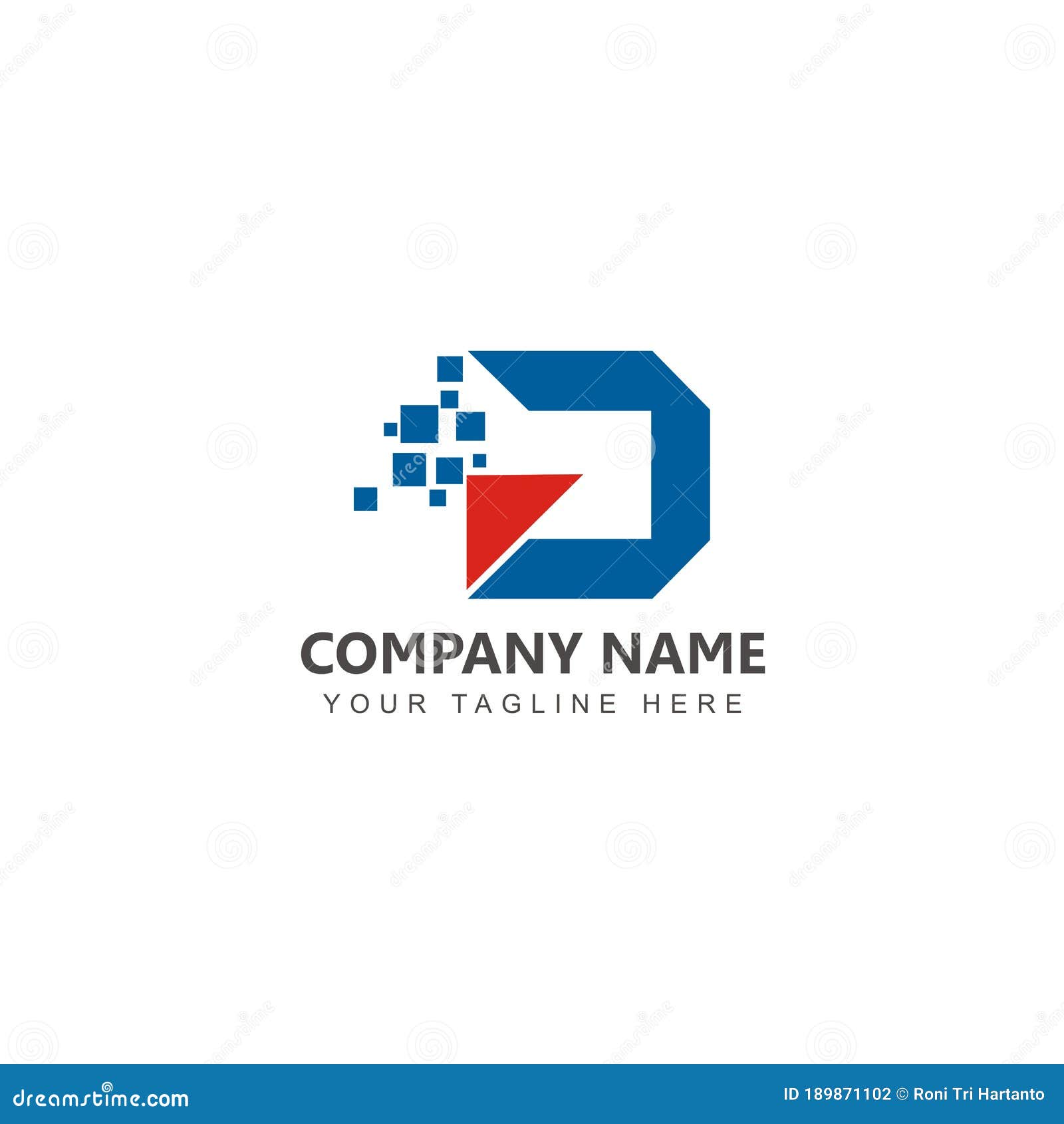 Letter D Logo Design Inspiration Vector Stock Vector - Illustration of