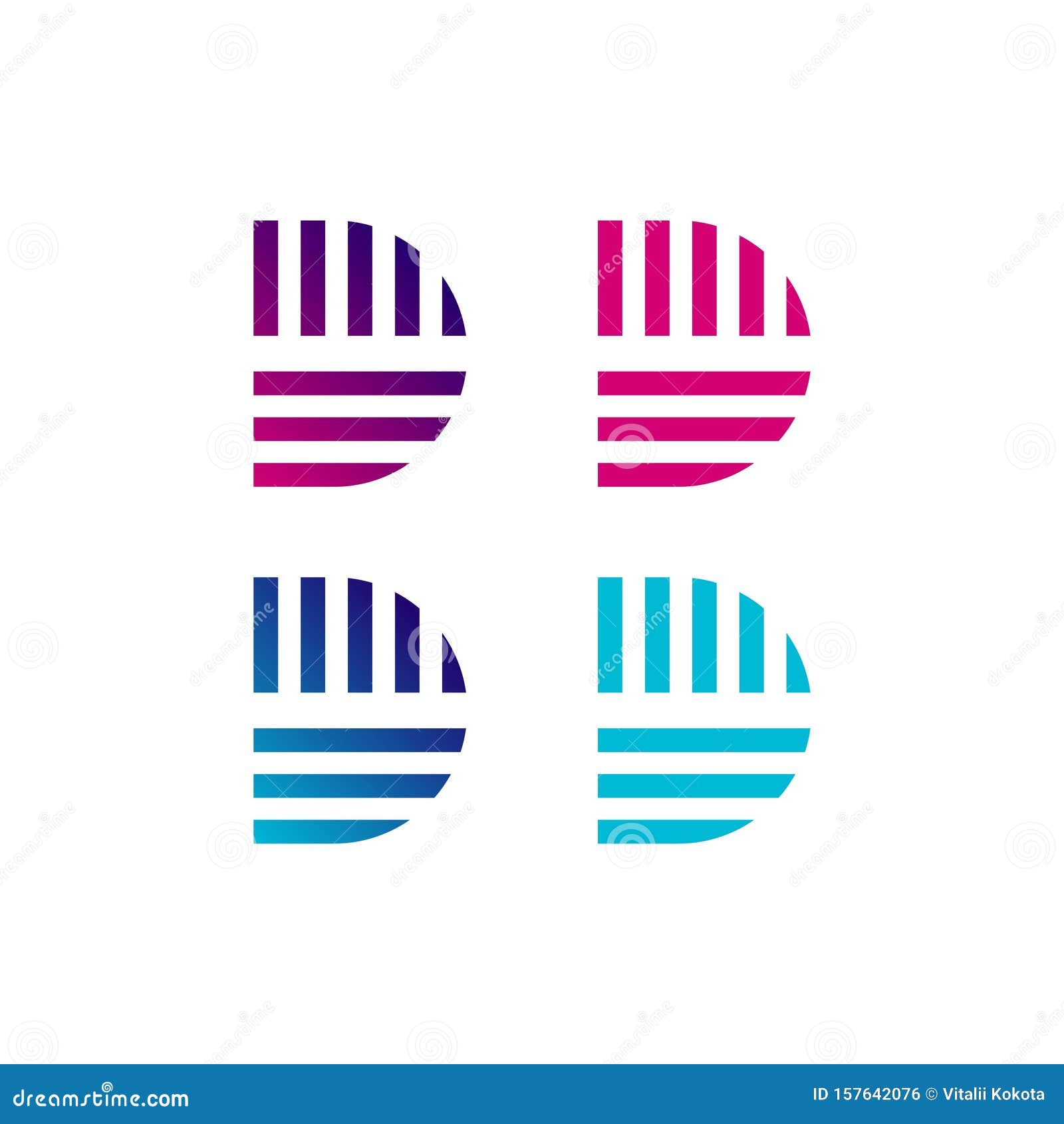 Letter D Logo Icon Design Template Elements. Letter D Logotype Design