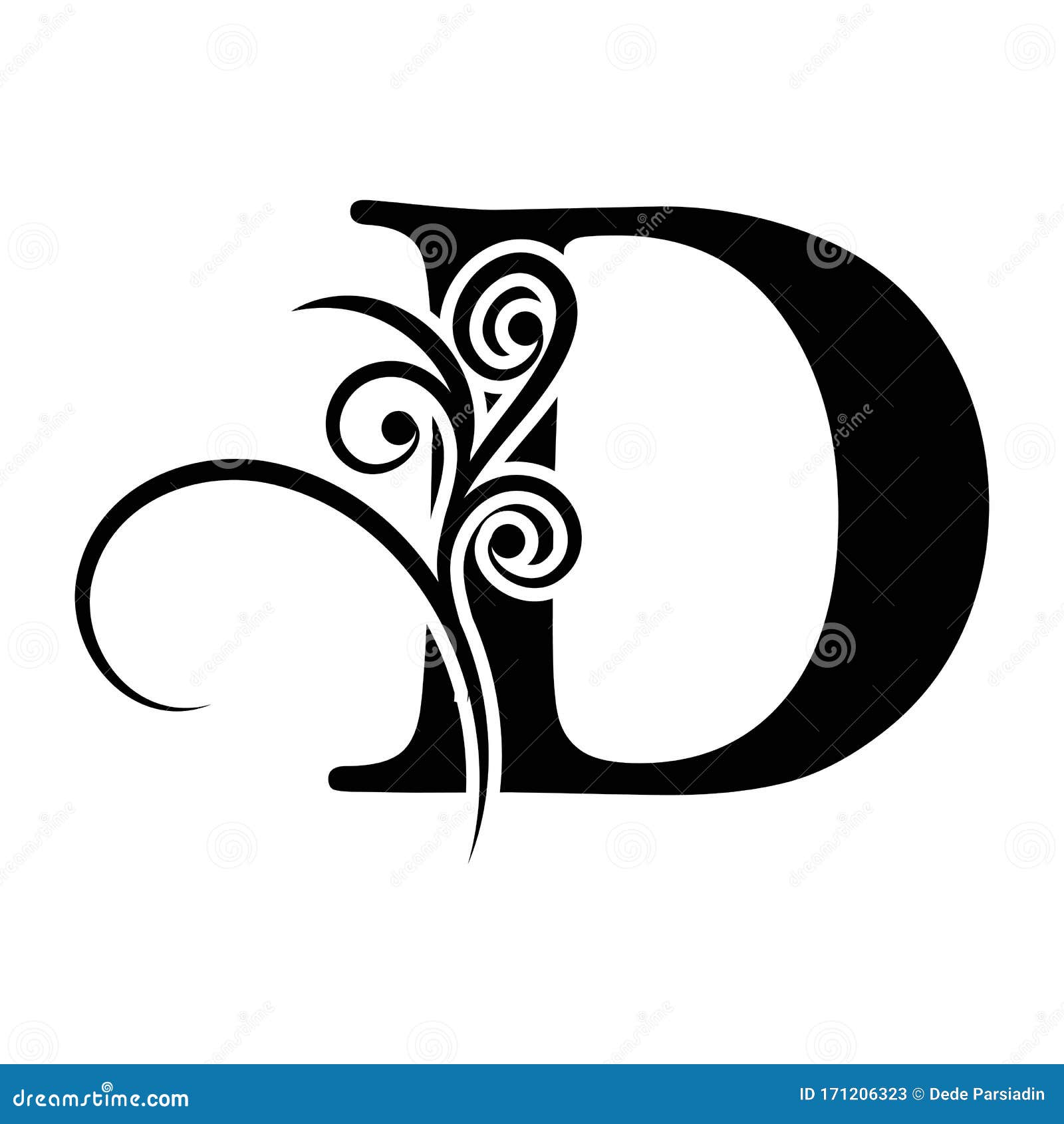 Letter D Logo Template Vector Icon Design Stock Vector - Illustration ...