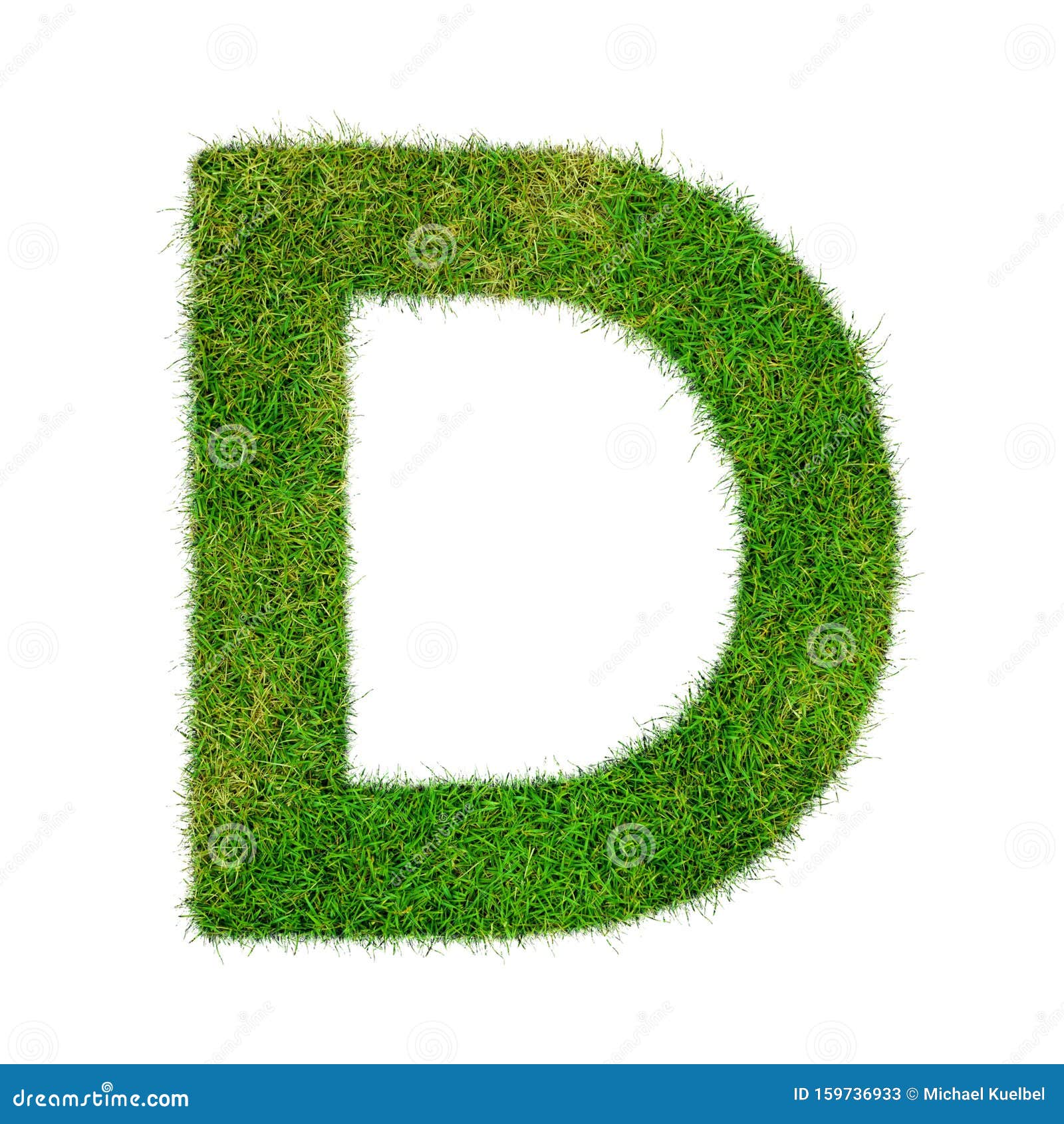 Letter D Made of Grass - Aklphabet Green Environment Nature Stock Image ...