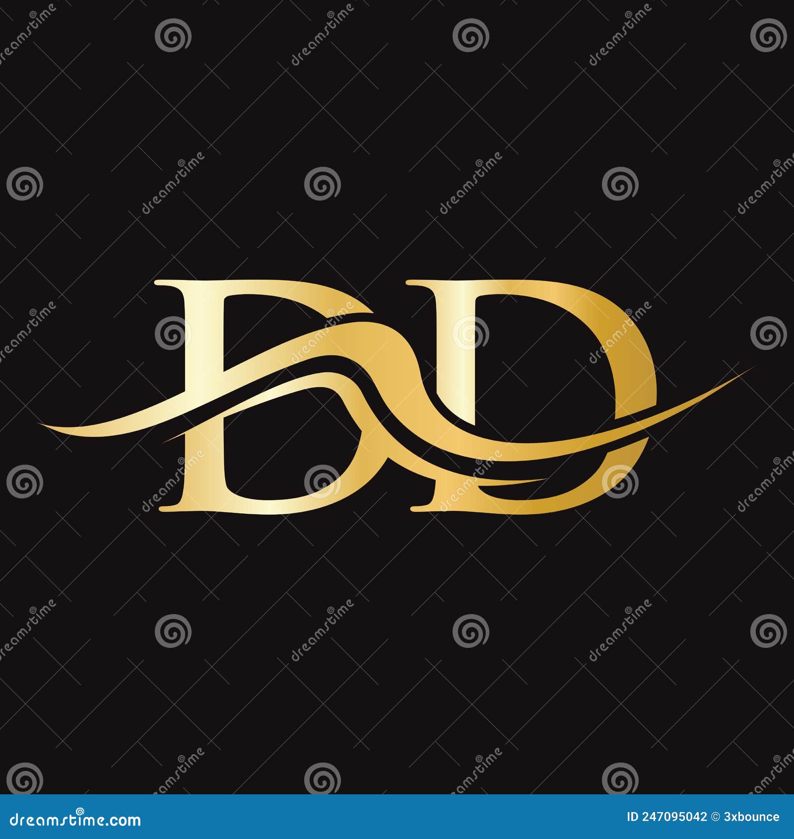 Letter DD Logo Design. Initial DD Logotype Template for Business and ...