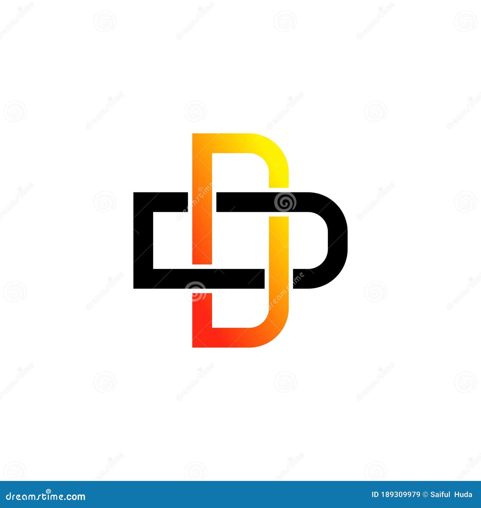 Letter Dd Monogram Logo Icon Design Vector. Stock Vector - Illustration