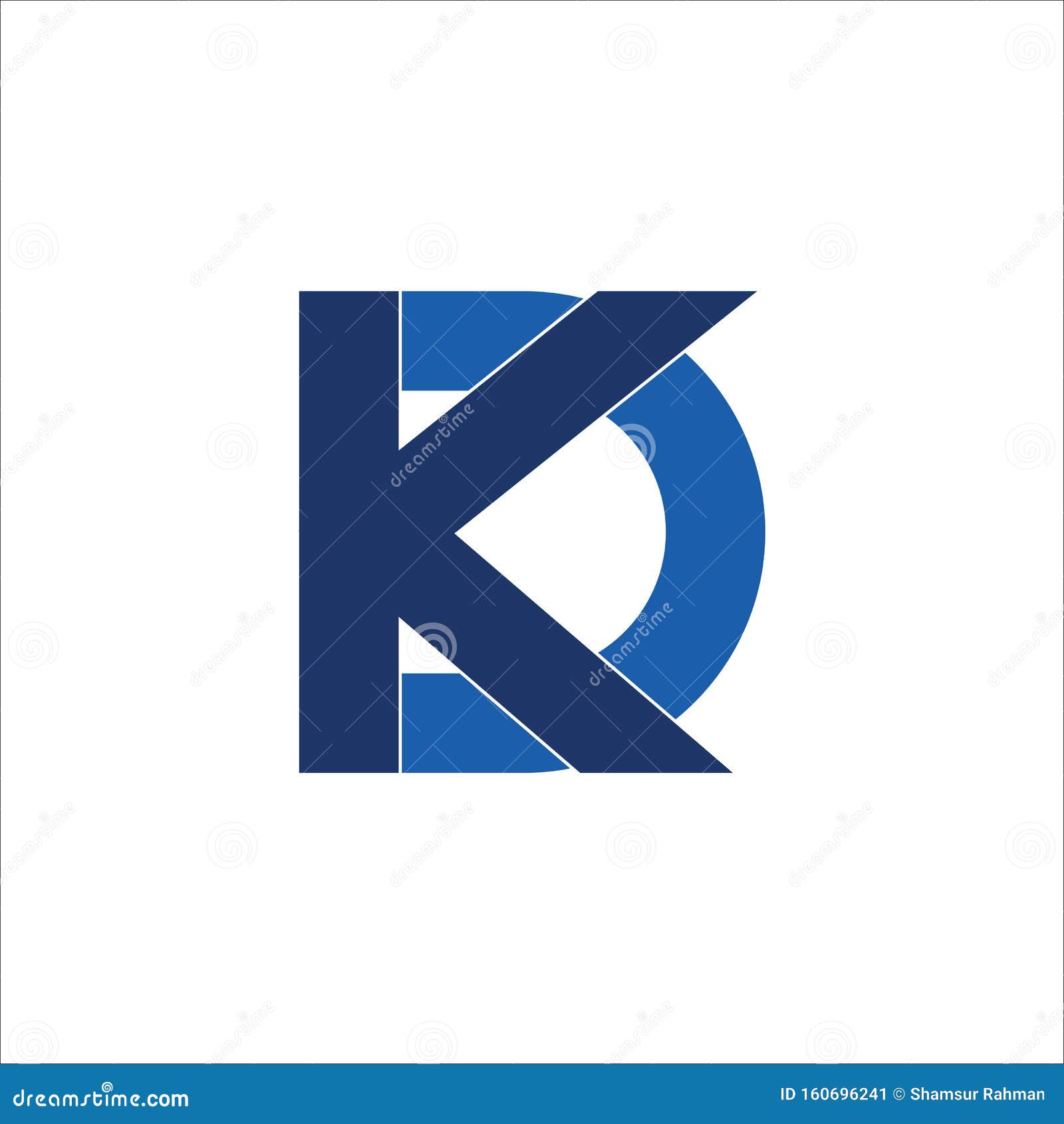 Letter DK Logo Design Vector Template Stock Vector - Illustration of ...