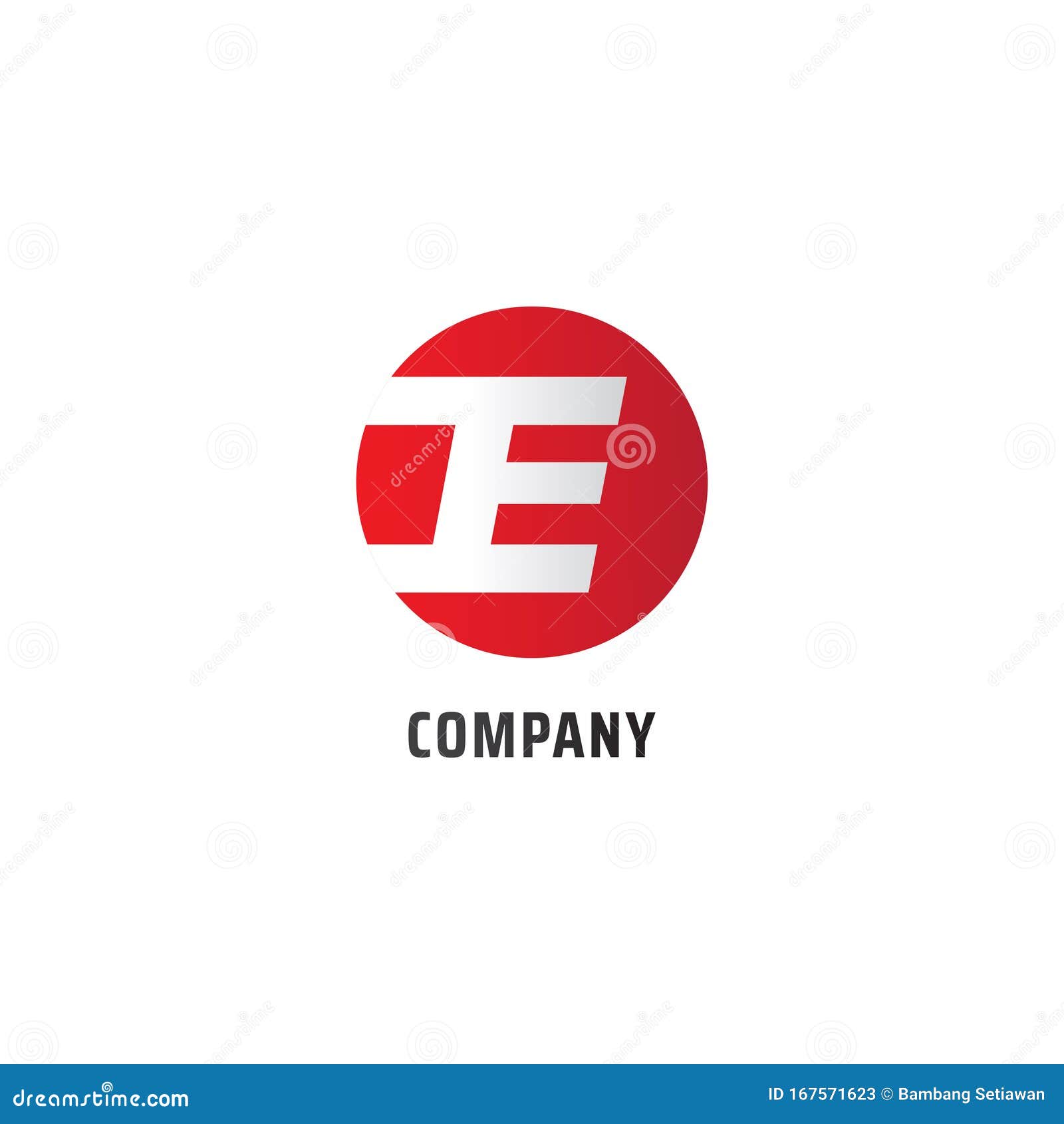 Letter E Alphabetic Logo Design Template, Speed, Fast, Rounded Ellipse ...