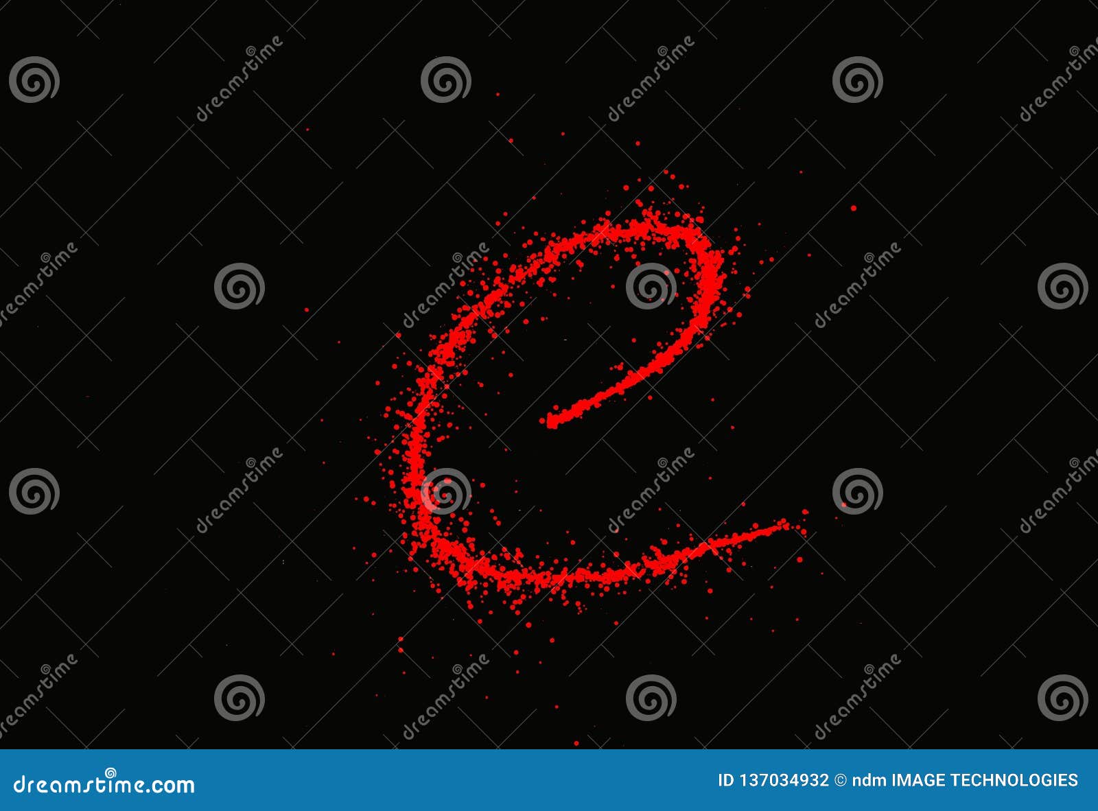 Letter E in Black Background Stock Illustration Illustration of bold
