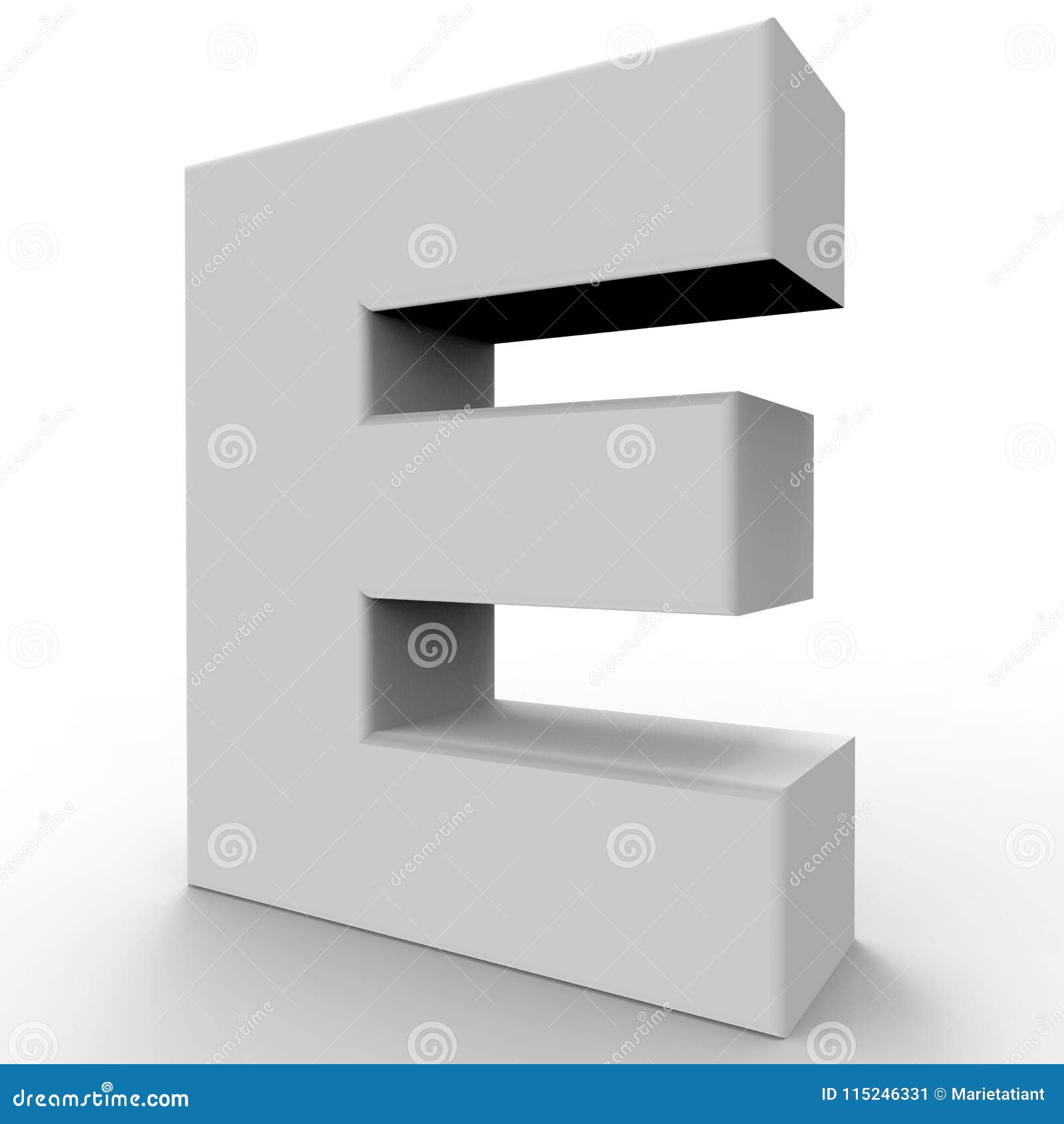 The letter E. stock illustration. Illustration of clean - 115246331