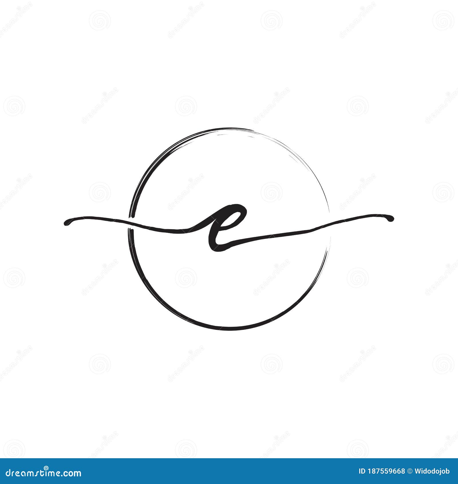 pic Calligraphy Letter E Lowercase dreamstime com