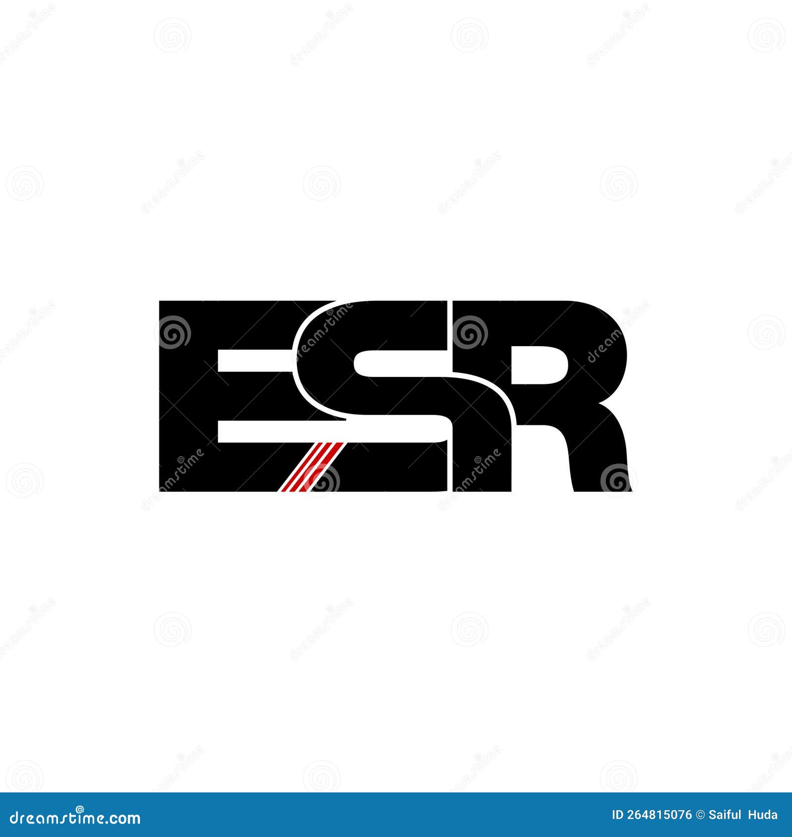 letter esr simple monogram logo icon .