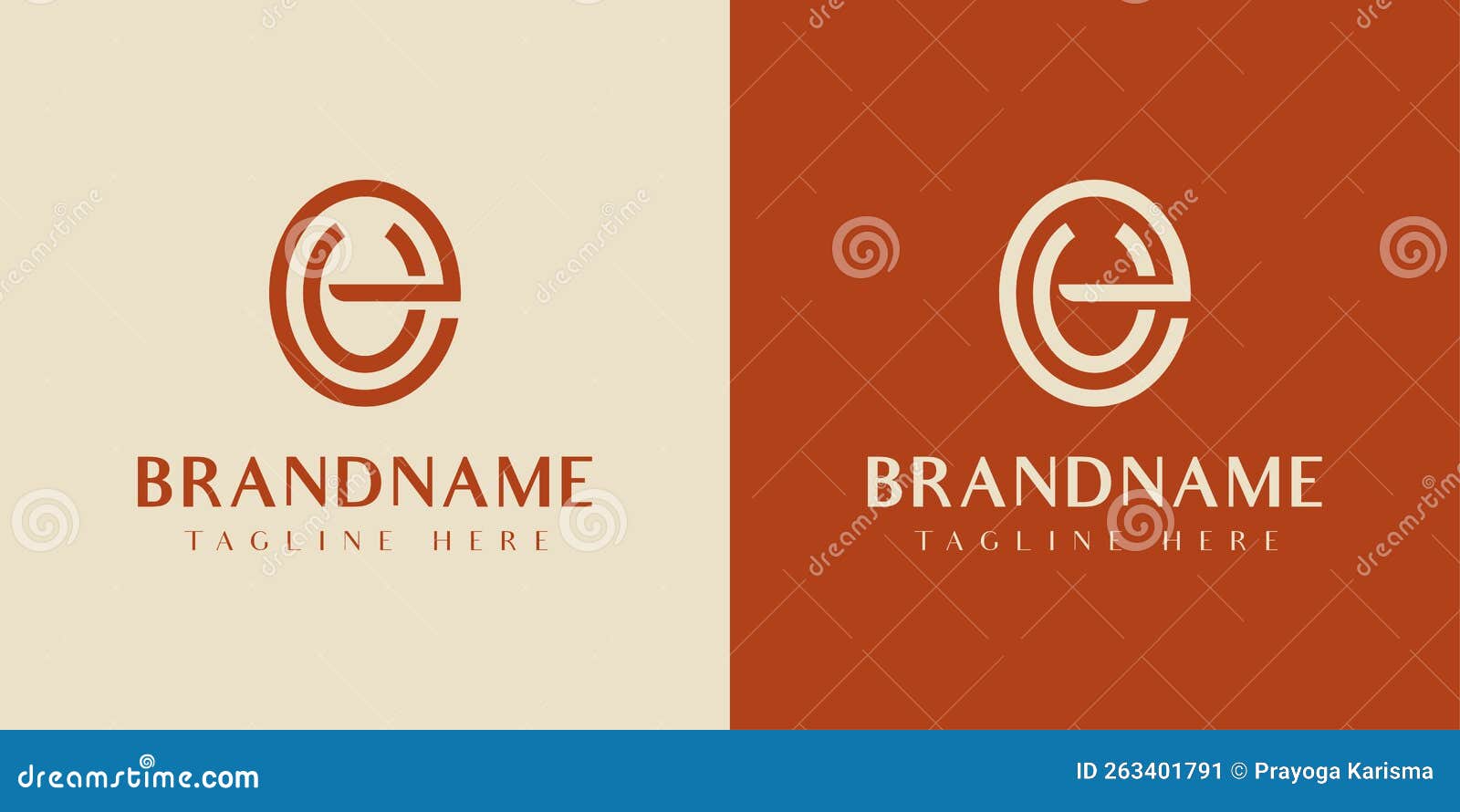 letter eu or ue oval logo, eu or ue initials