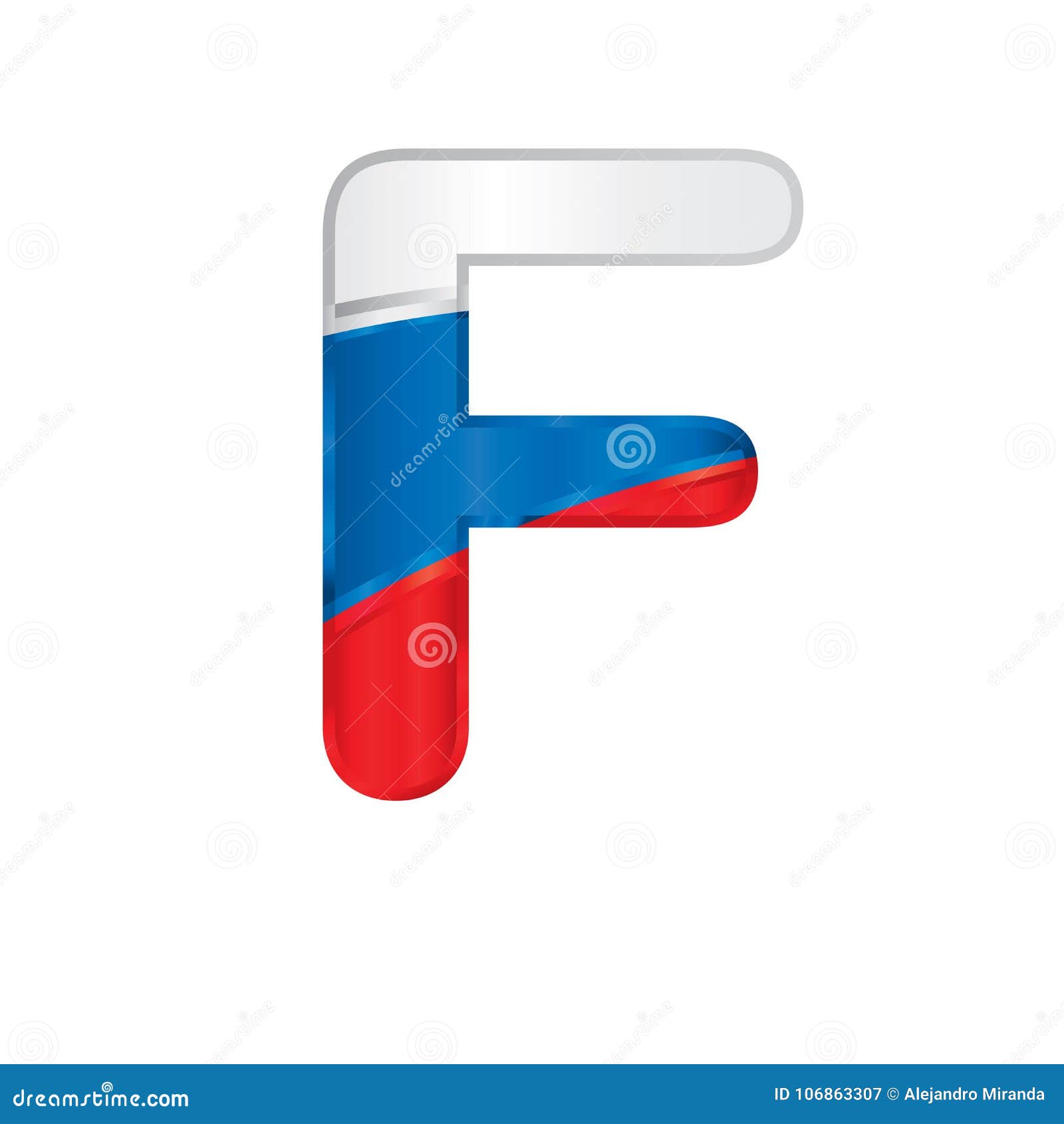 Russian Flag - White, Blue and Red
