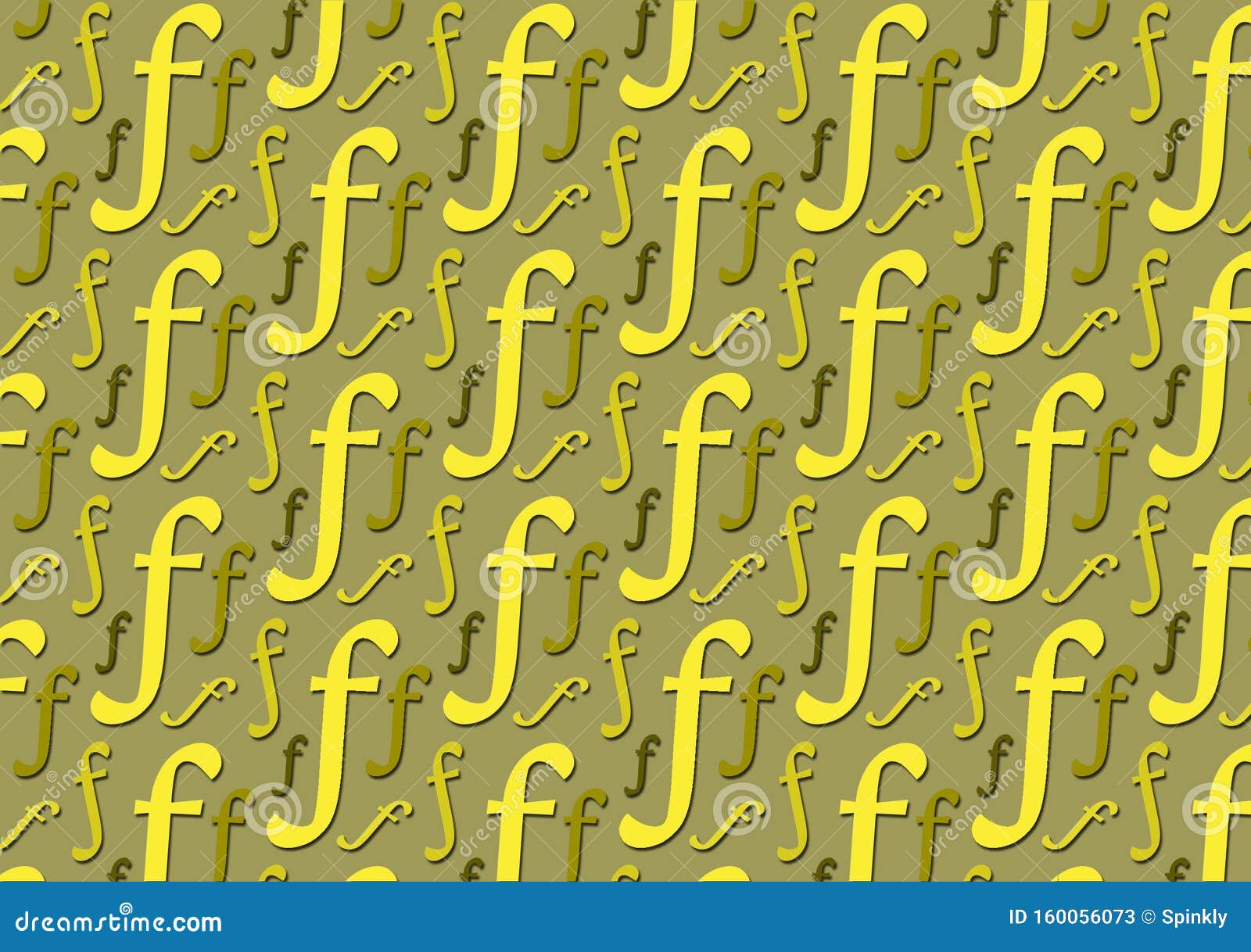 Letter F Pattern in Different Color Shades for Wallpaper Stock Image