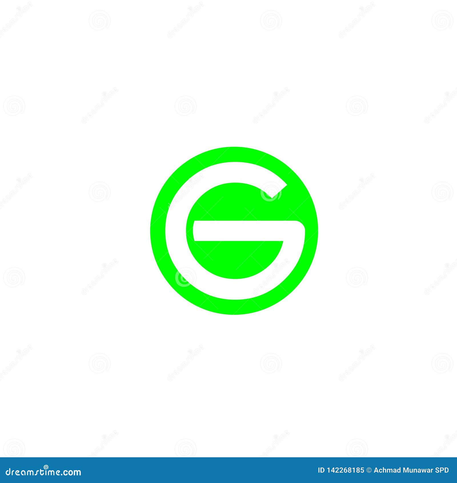 Letter G Green Color For Company Design Logo Branding Letter Element Stock Vector Illustration Of Branding Color