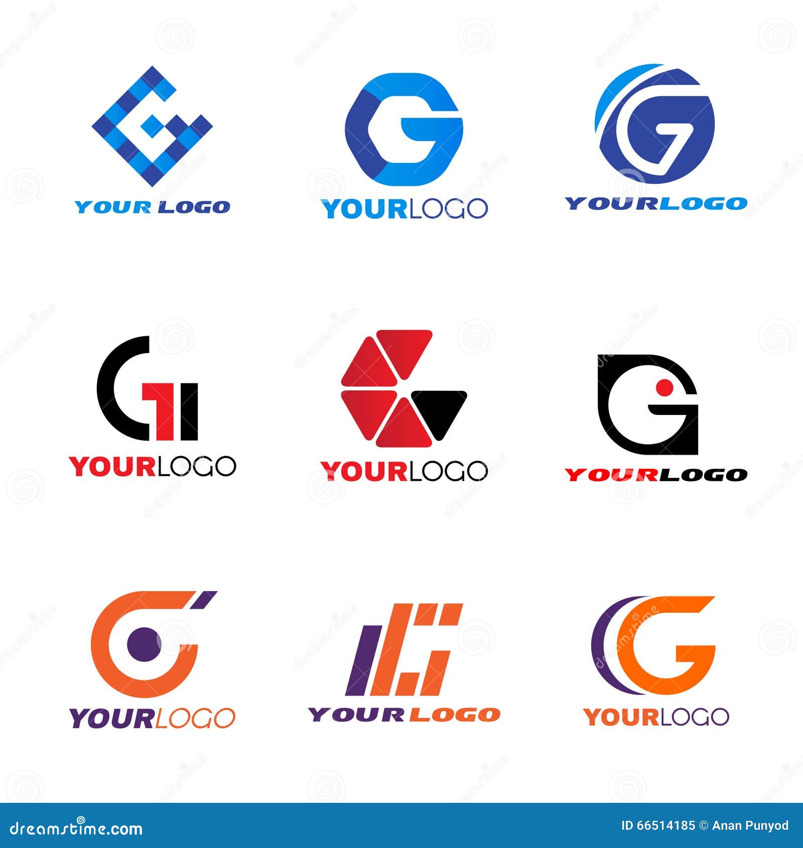 Initials Letter G Joystick Logo Design: vetor stock (livre de direitos)  2064974459