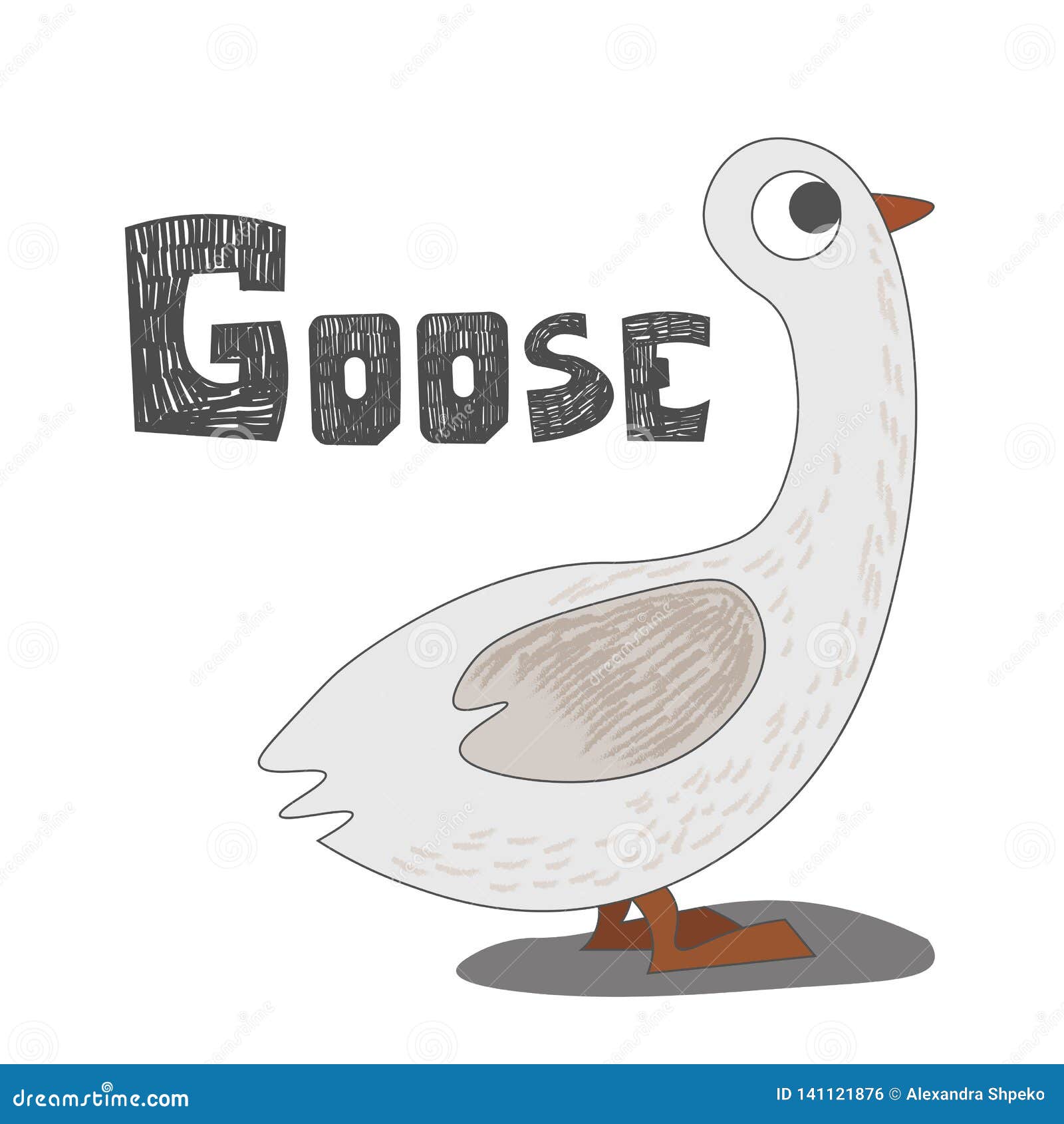 Illustration Isolated Alphabet Letter G-goose Vector Illustration Stock ...