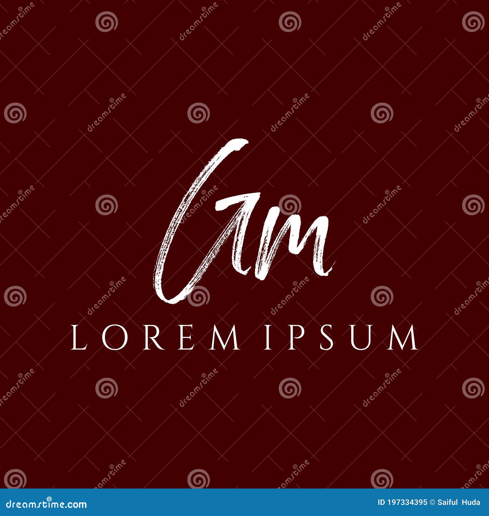 Premium Vector  Gm initials monogram logo design, icon for business,  template, simple, elegant