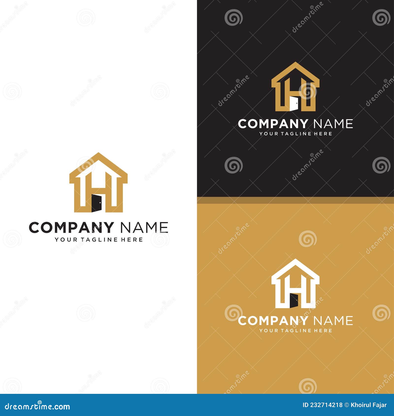 Letter H Home Logo Design,Vector Illustration Stock Vector ...