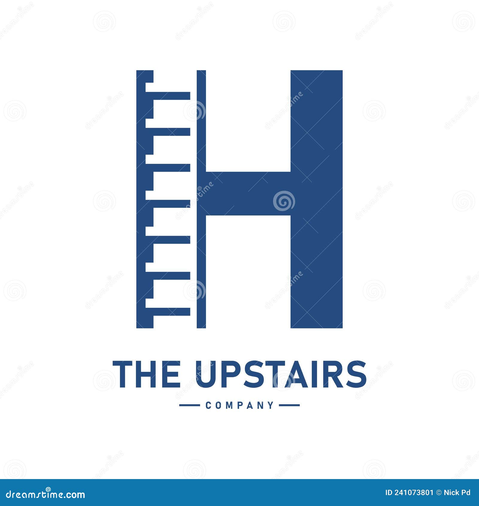 letter h ladder   logo template