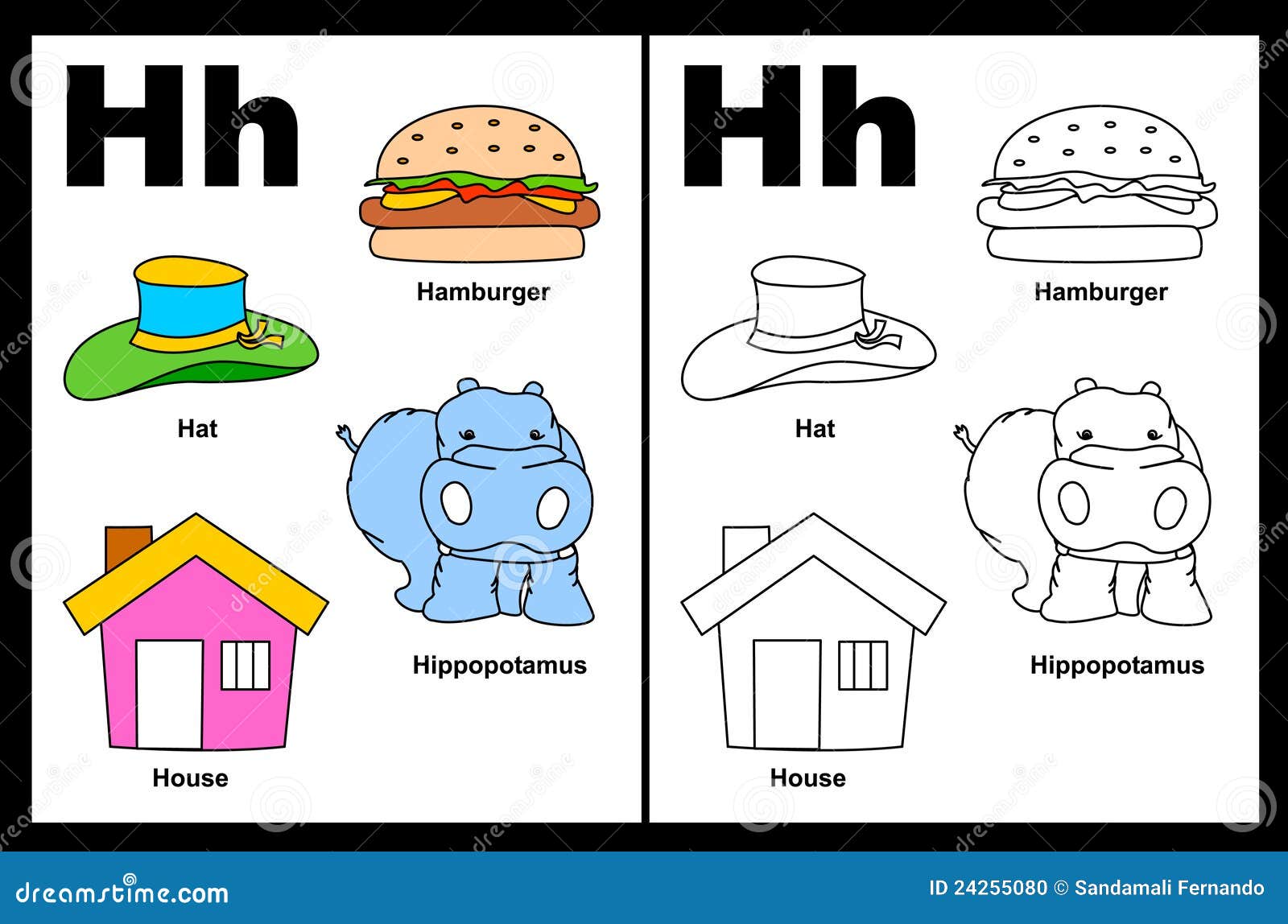 letter h worksheet