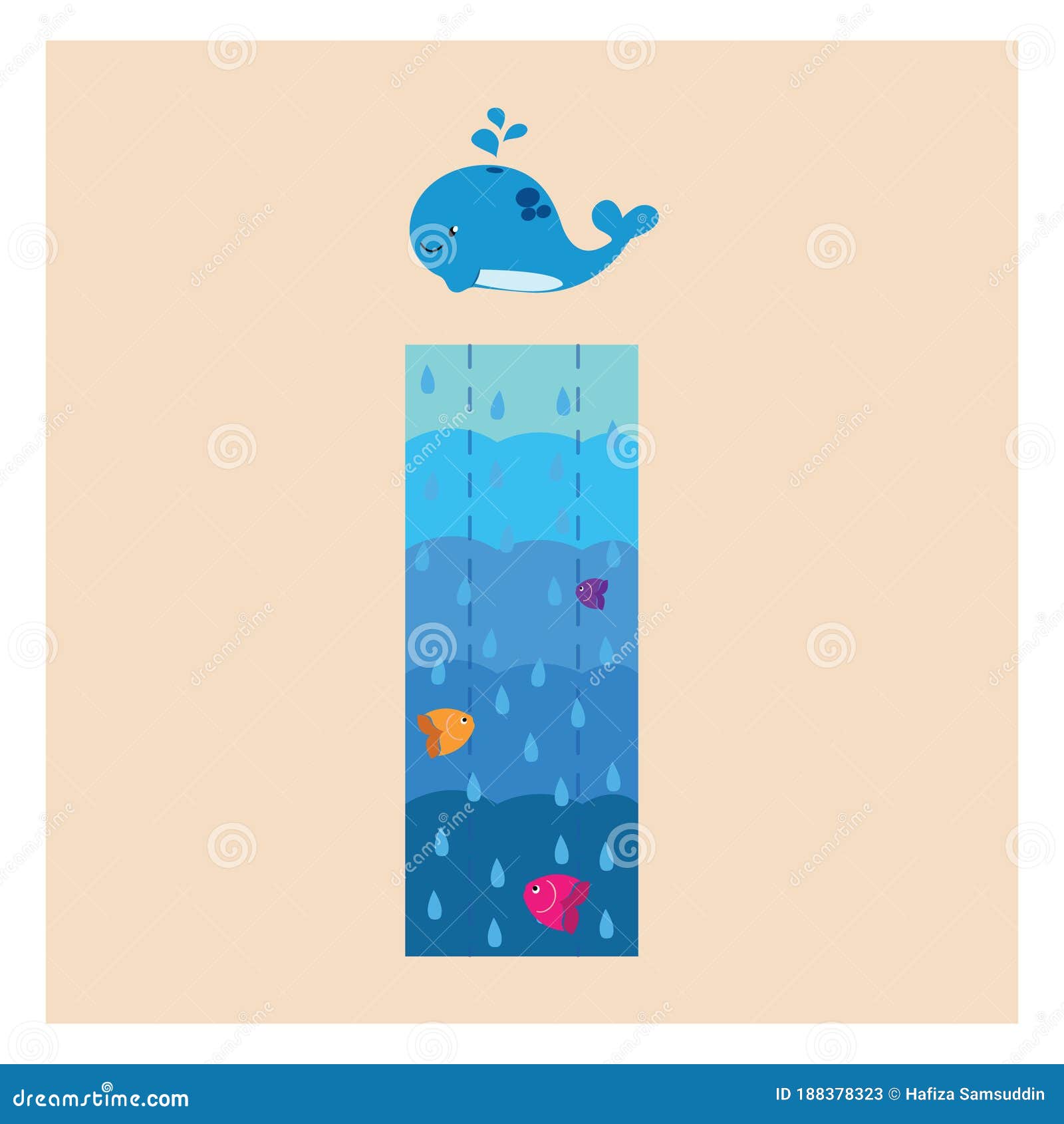 Letter I. Vector Illustration Decorative Design Stock Vector