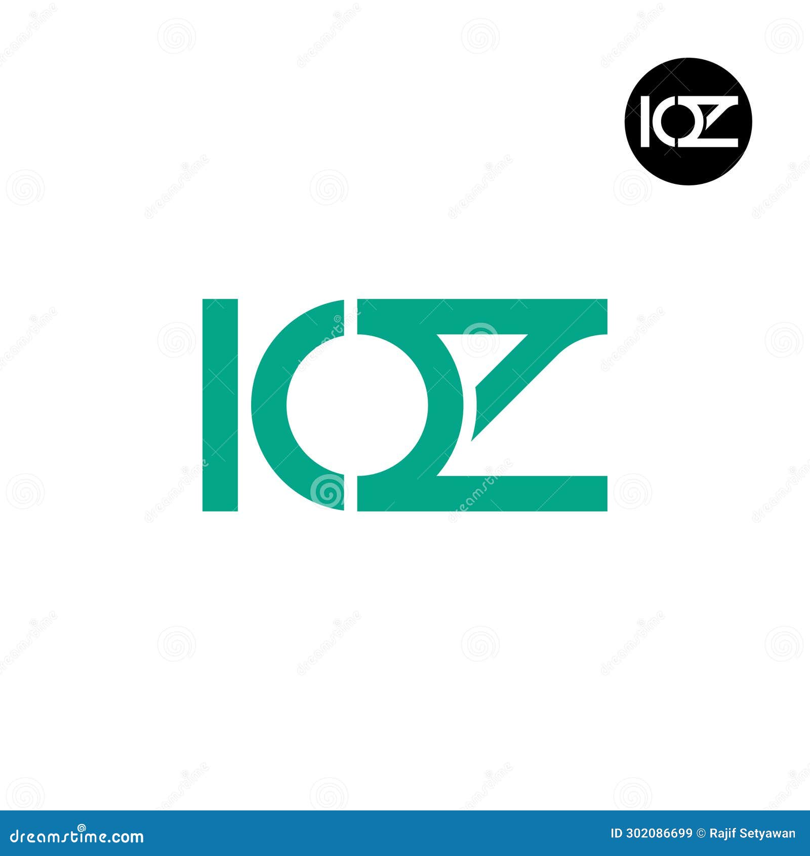 letter ioz monogram logo 