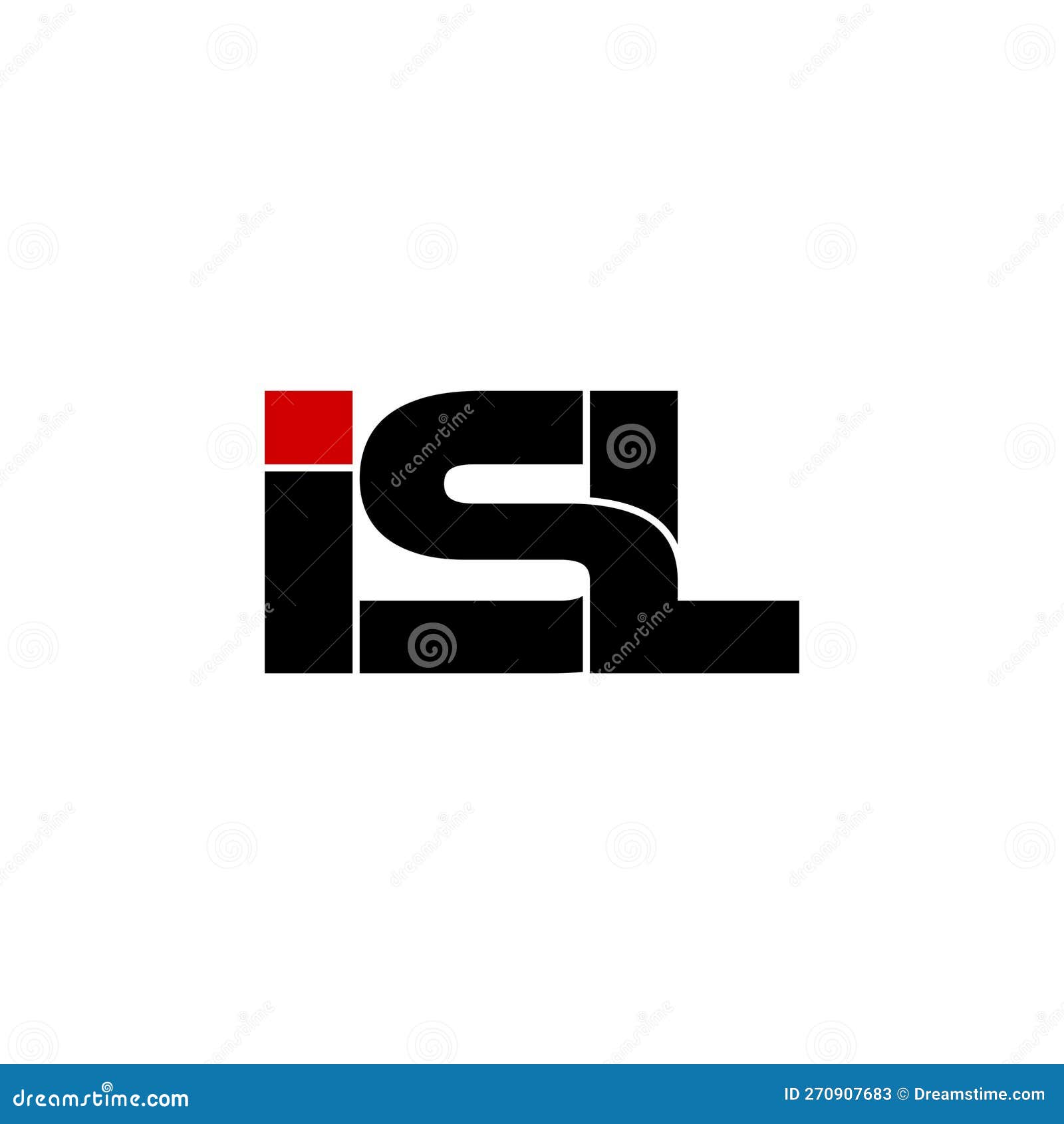 isl letter monogram logo  