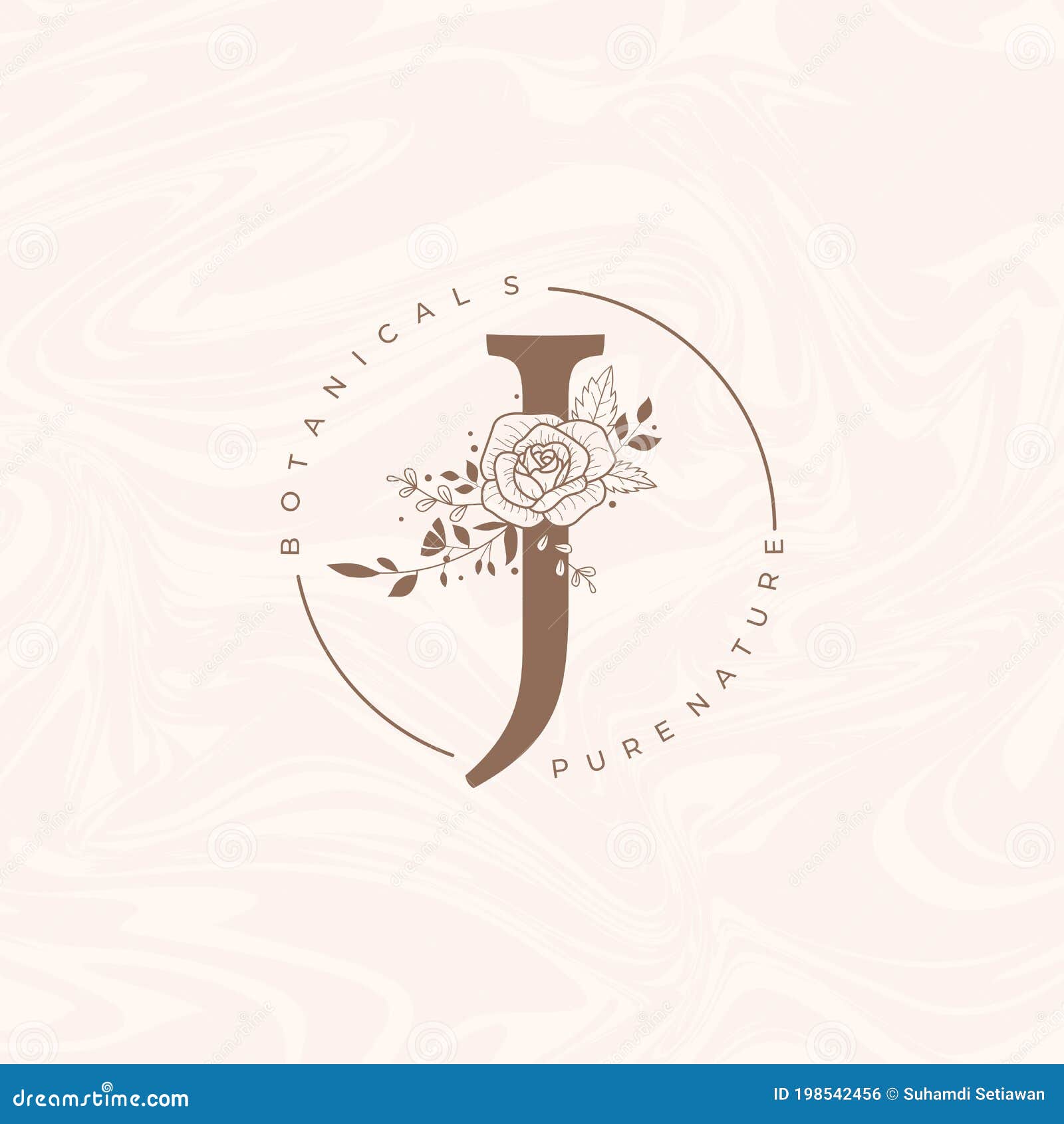 logos monogram flower