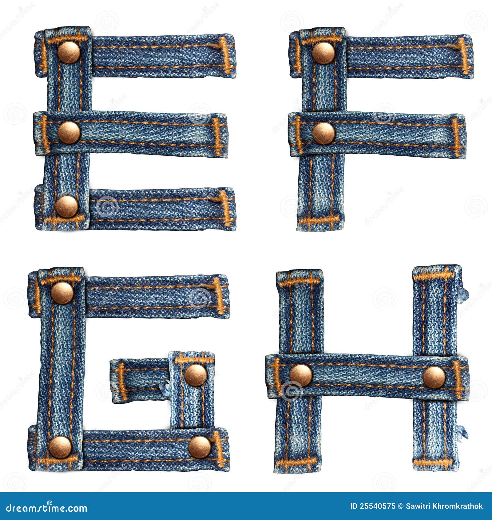Letter of jeans alphabet stock illustration. Illustration of isolated