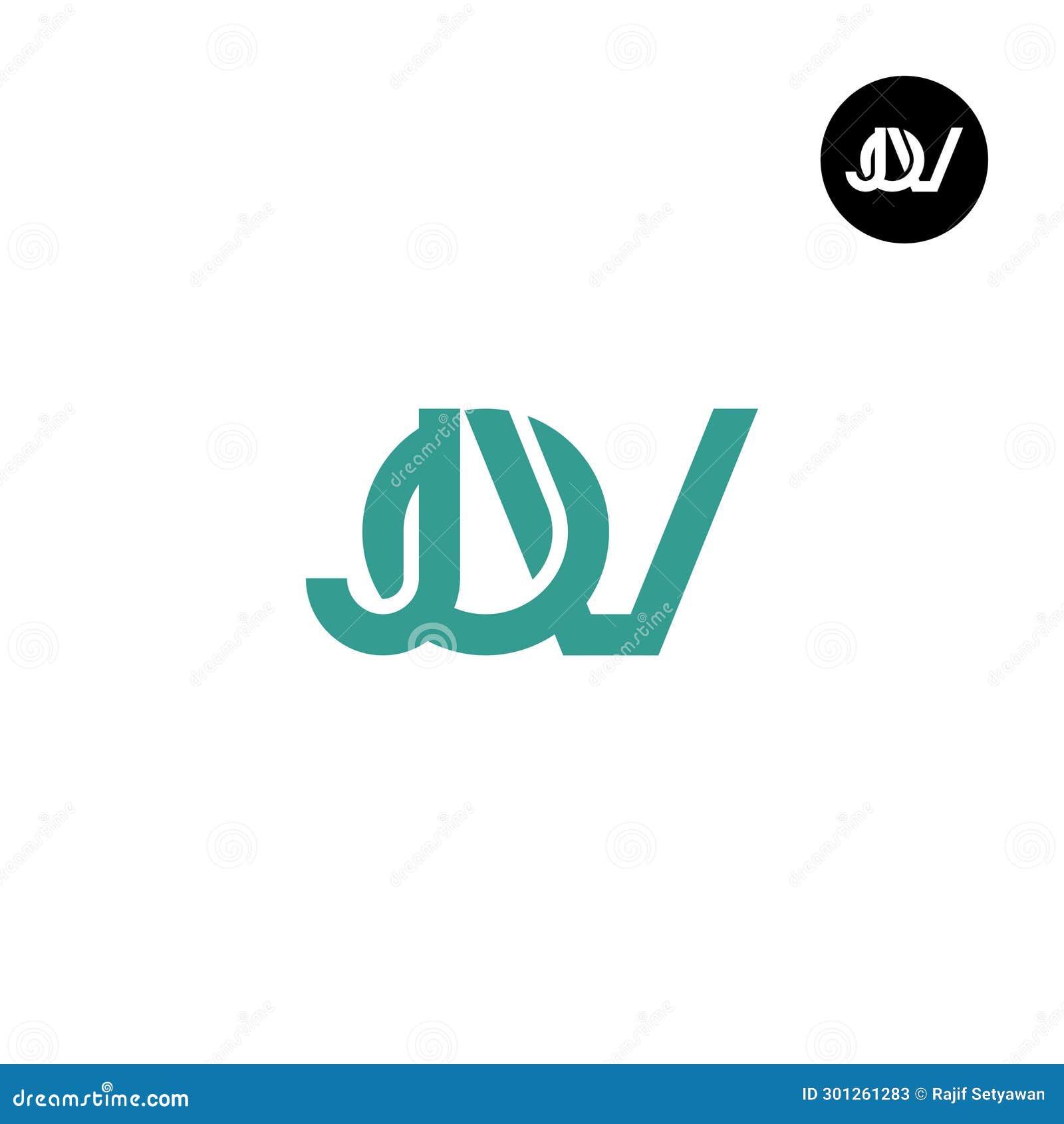 letter jov monogram logo 